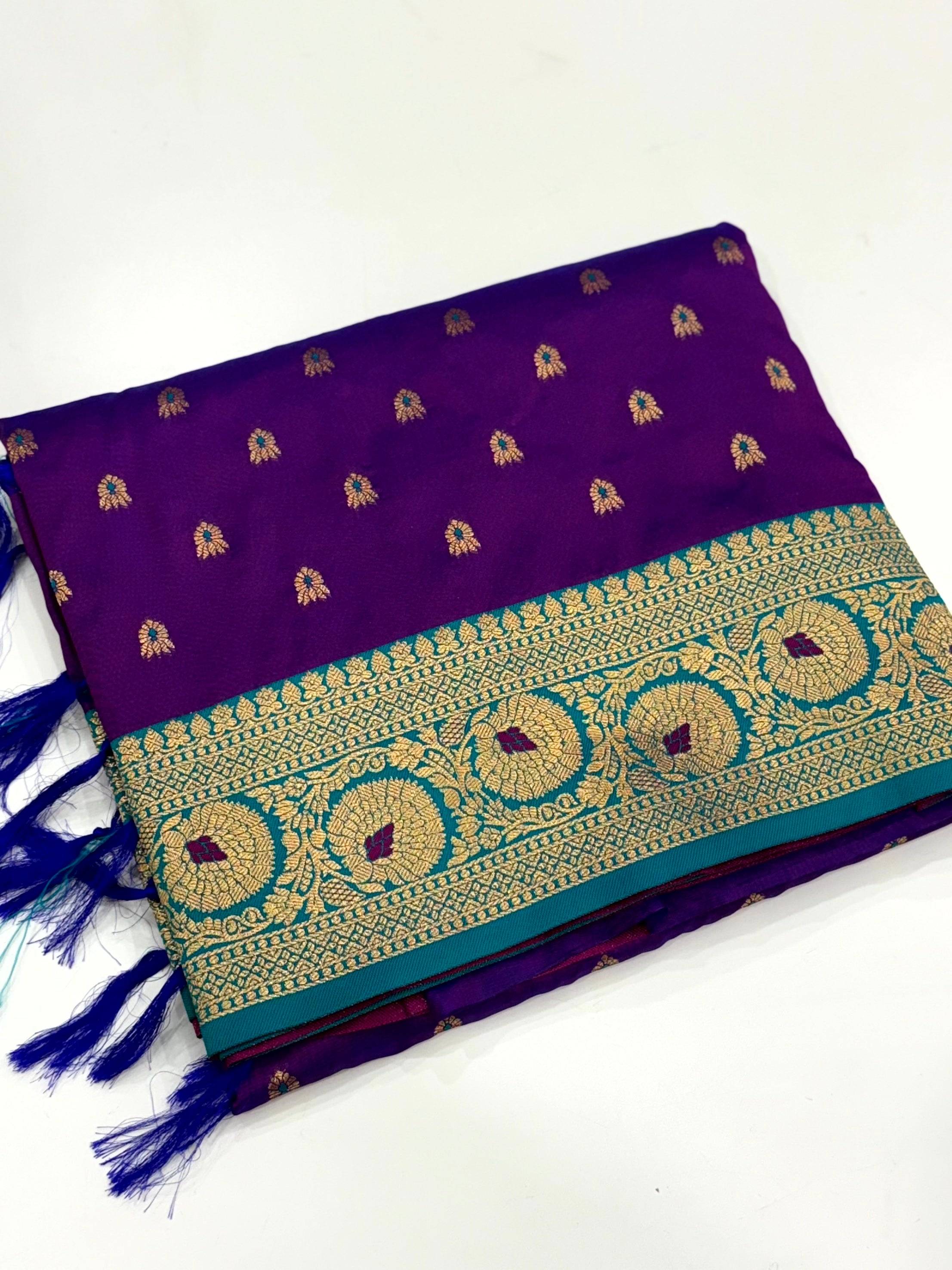 Heritage 1000 Butti Soft Silk Saree