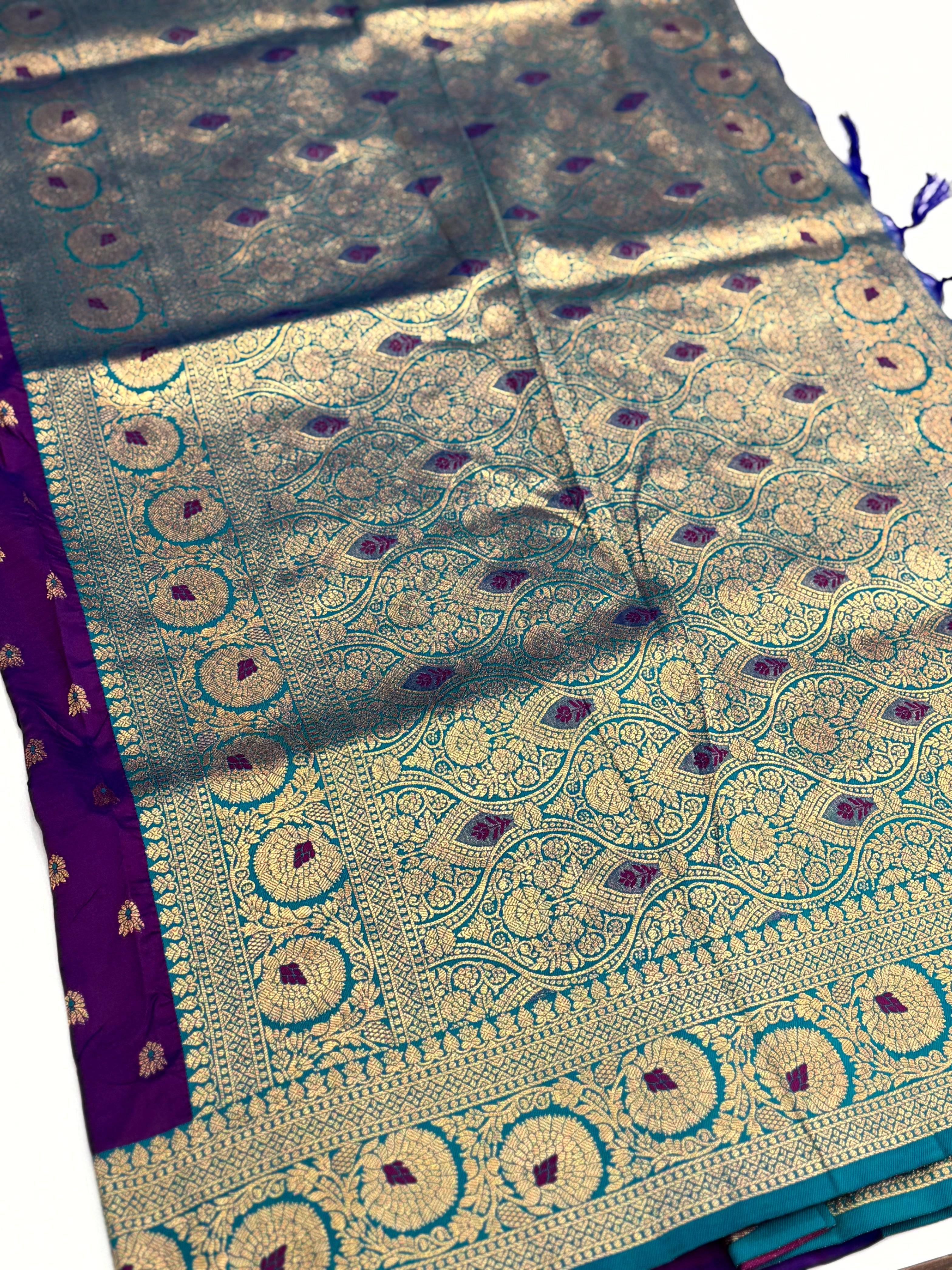 Heritage 1000 Butti Soft Silk Saree