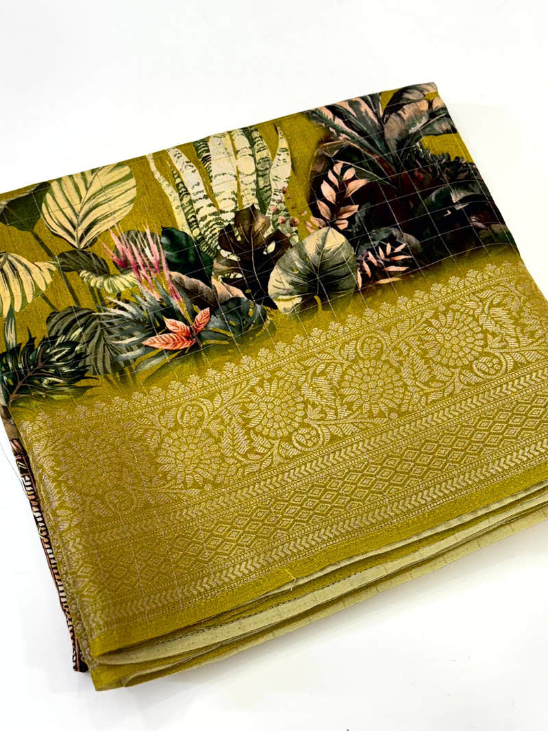 Regal Pure Viscose Dola Check Saree