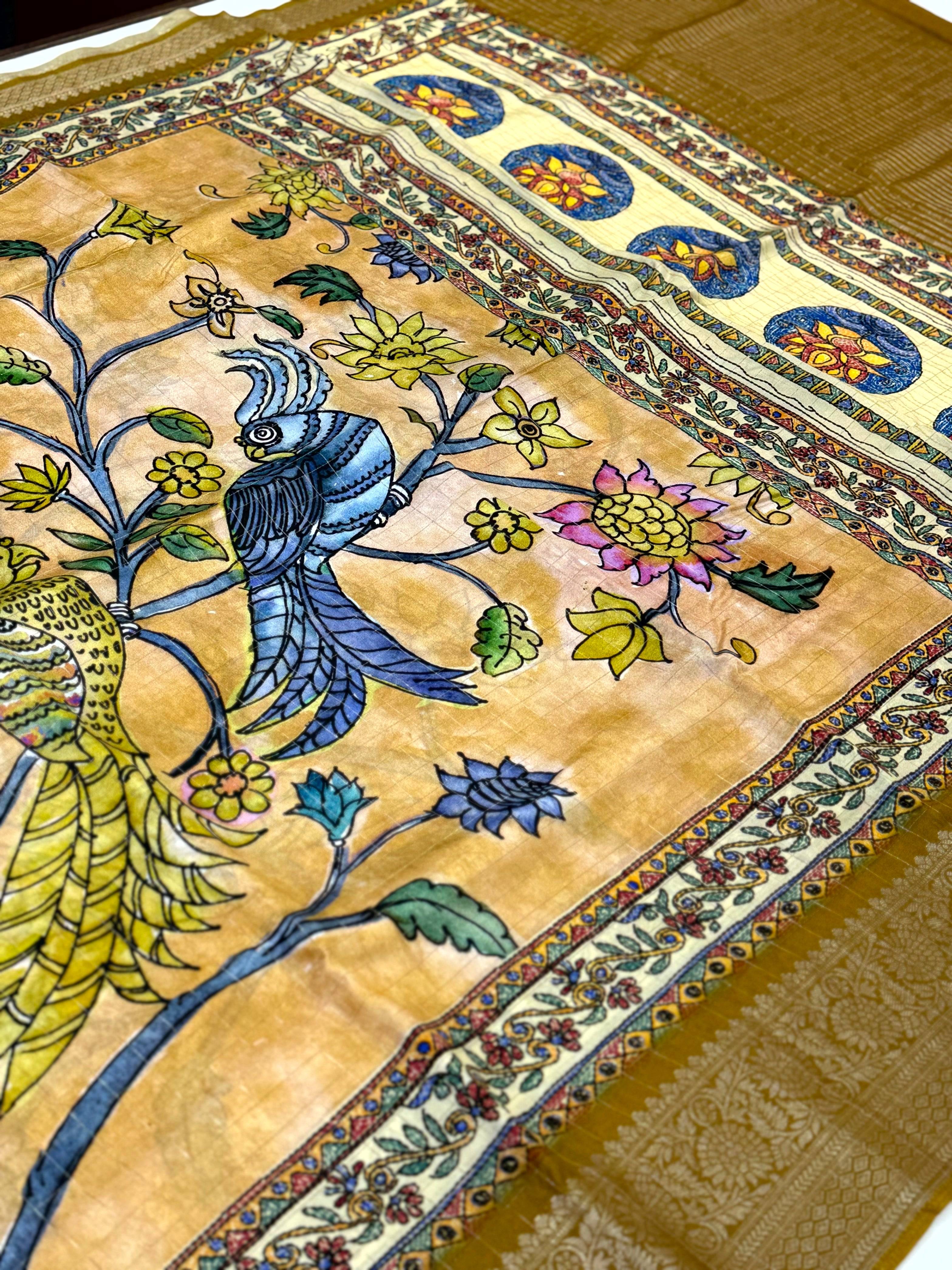 Majestic Pure Viscose Dola Check Saree