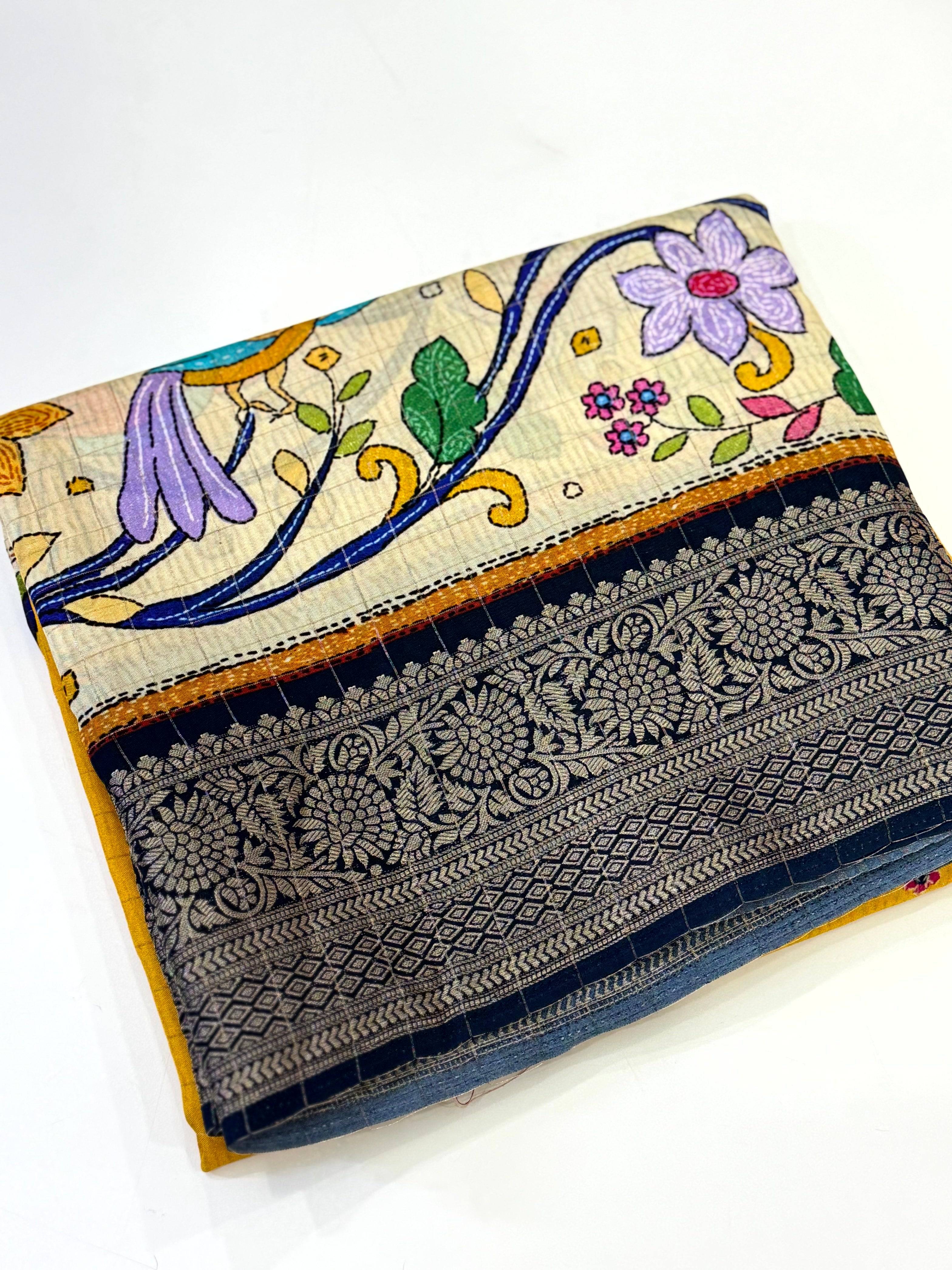 Graceful Pure Viscose Dola Check Saree