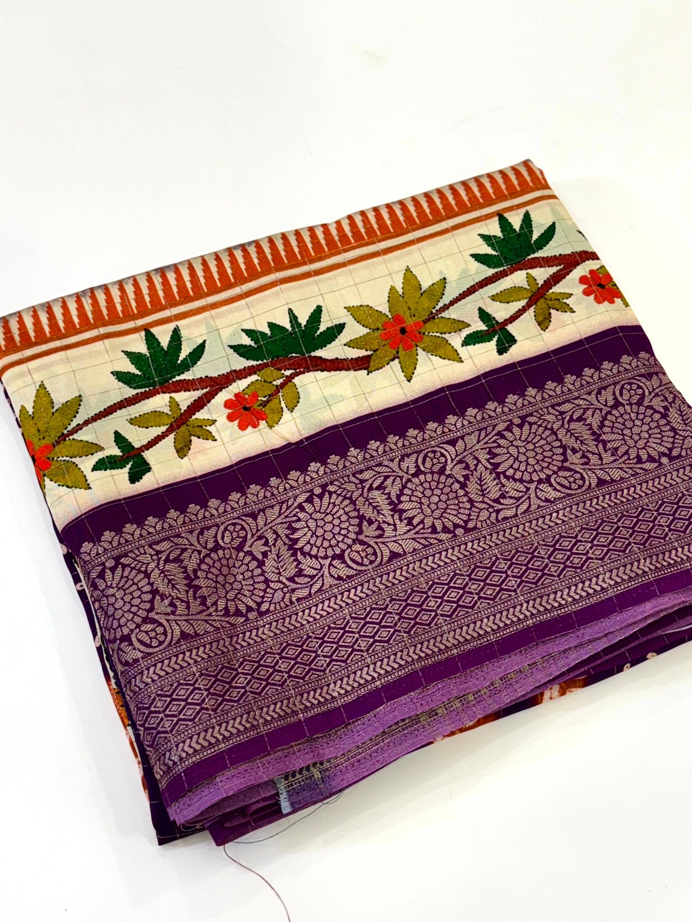 Radiant Pure Viscose Dola Check Saree