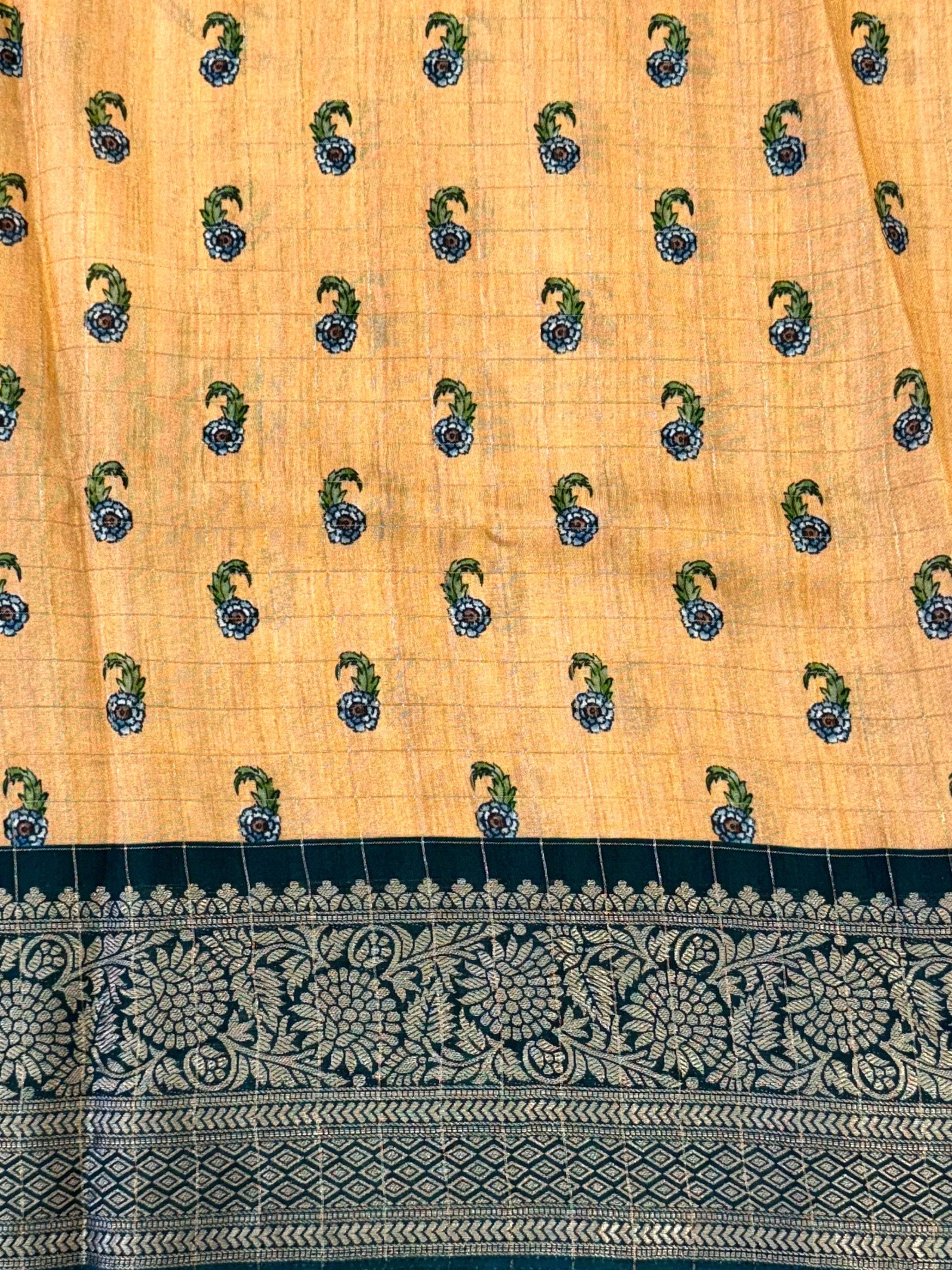 Radiance Pure Viscose Dola Check Saree