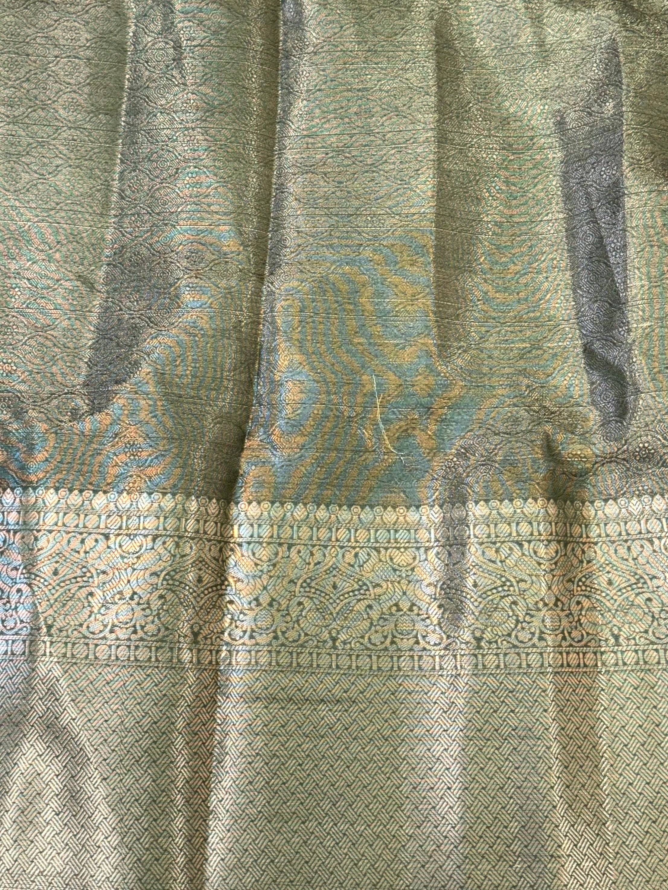 Ethnic Kota Doriya Kalamkari Printed Saree