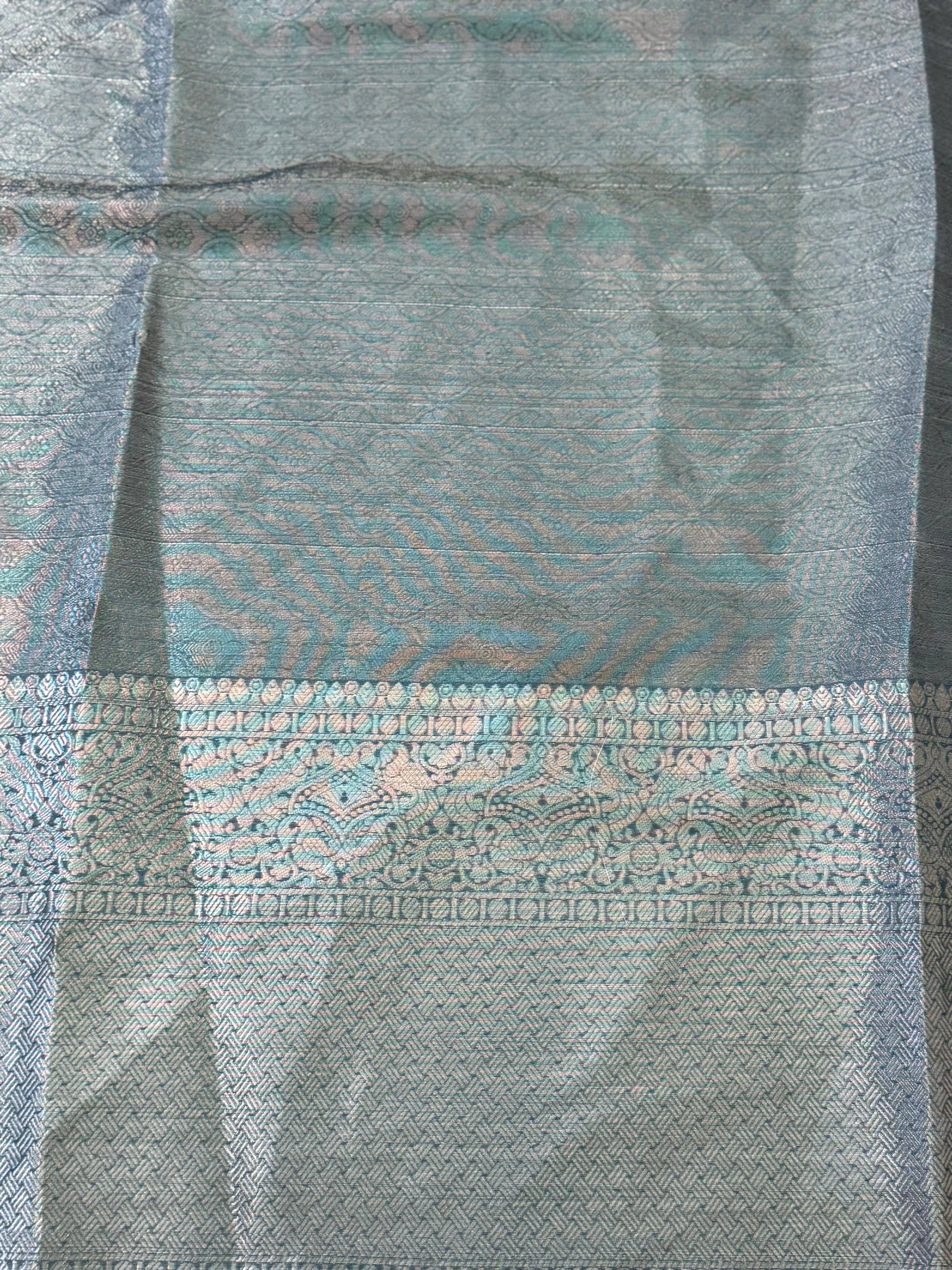 Bloom Kota Doriya Kalamkari Printed Saree