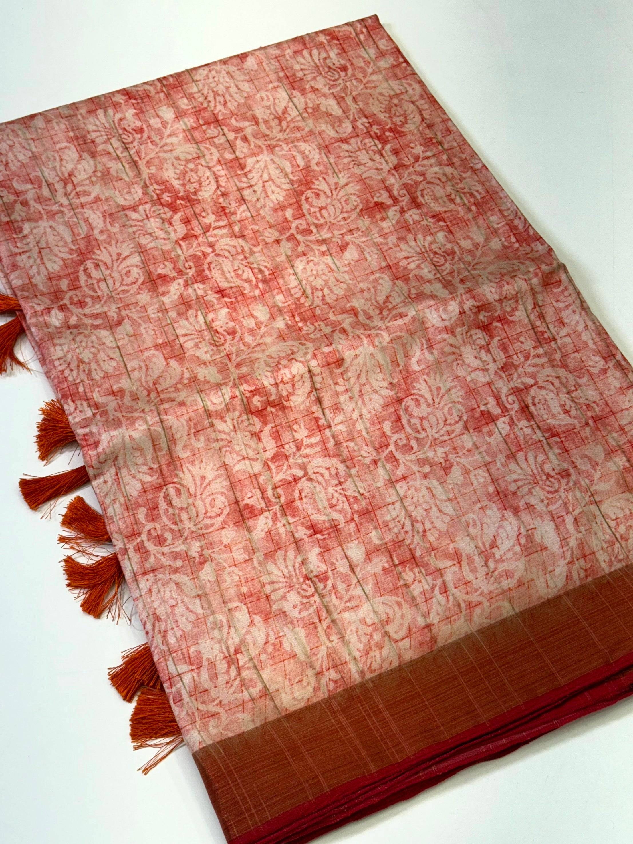 Graceful Soft Silk Ghicha Saree