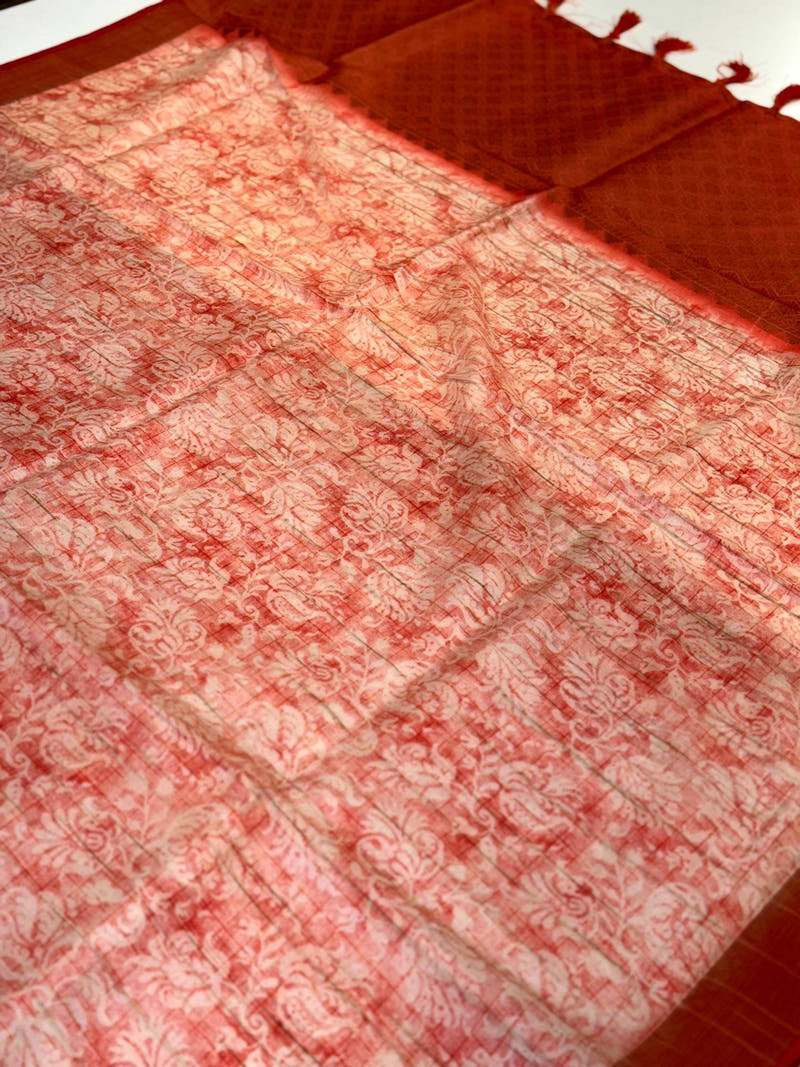 Graceful Soft Silk Ghicha Saree