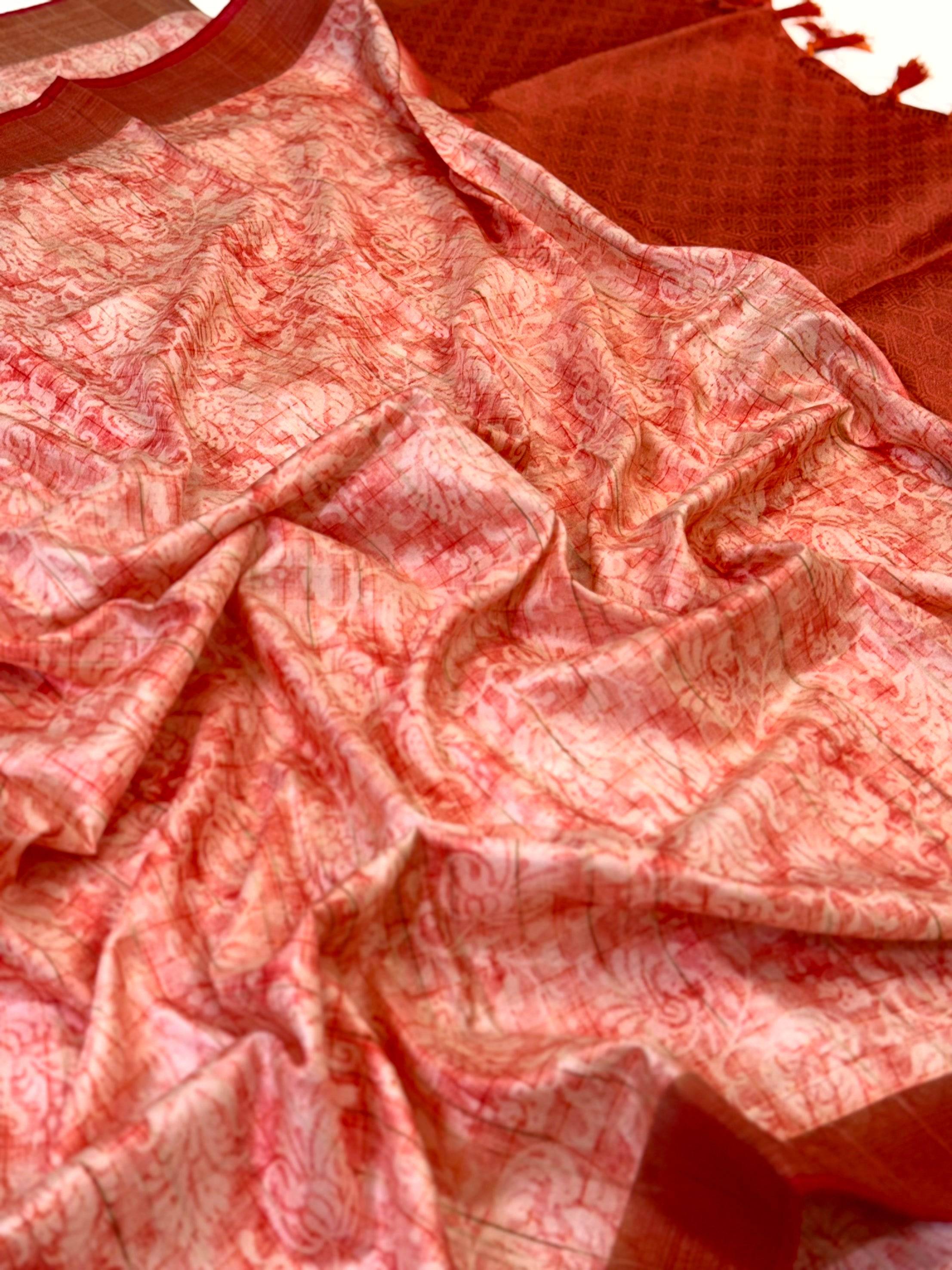 Graceful Soft Silk Ghicha Saree