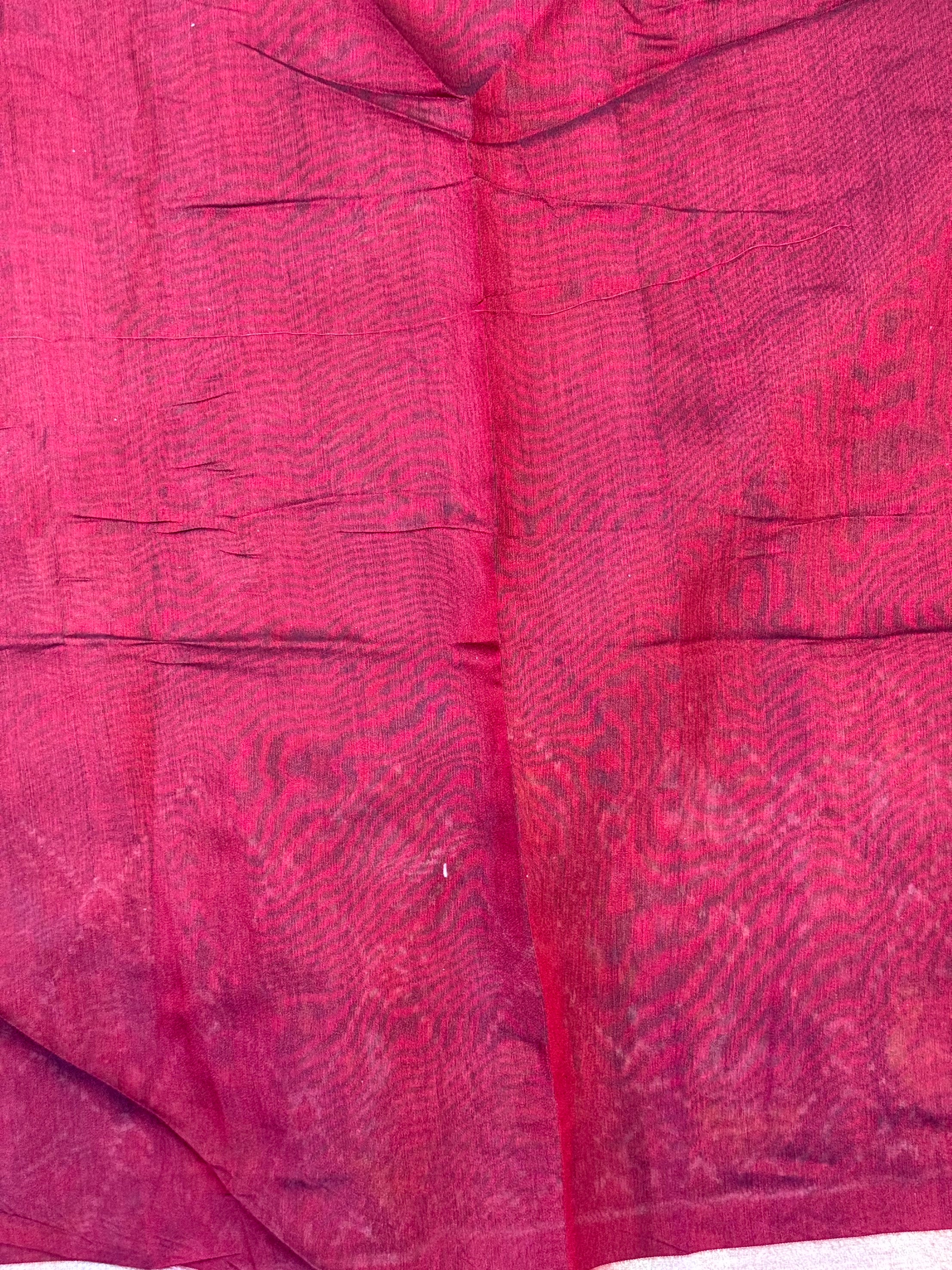 Black Pochampally Mul Cotton Saree