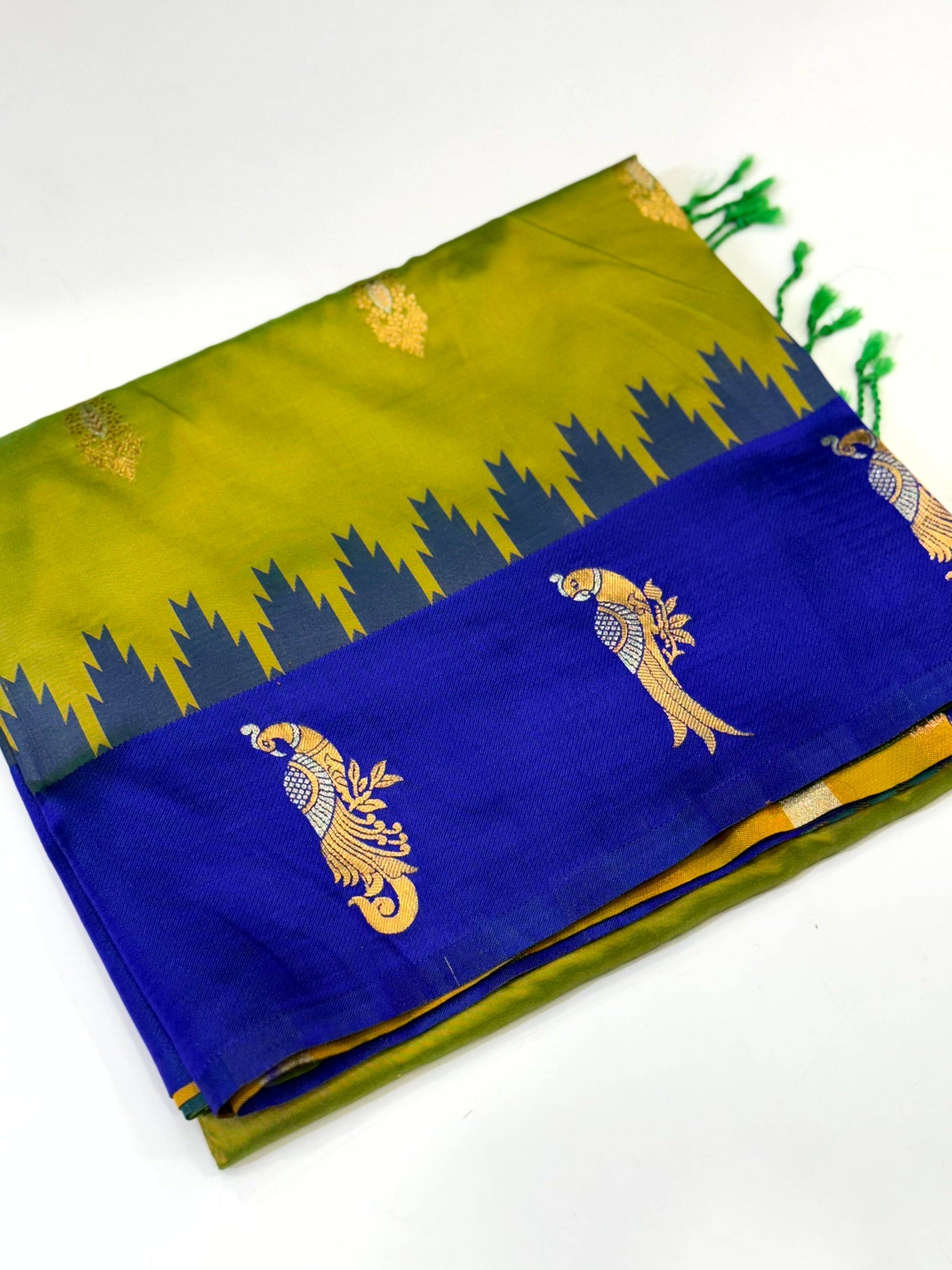 Peacock Charm Soft Silk Pattu Saree