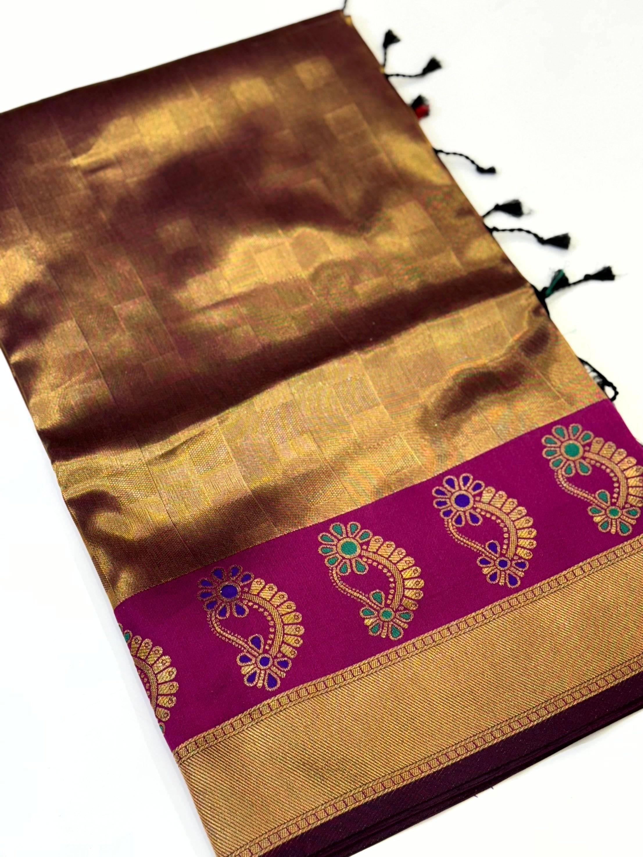 Golden Grace Tissue Kanjivaram Saree