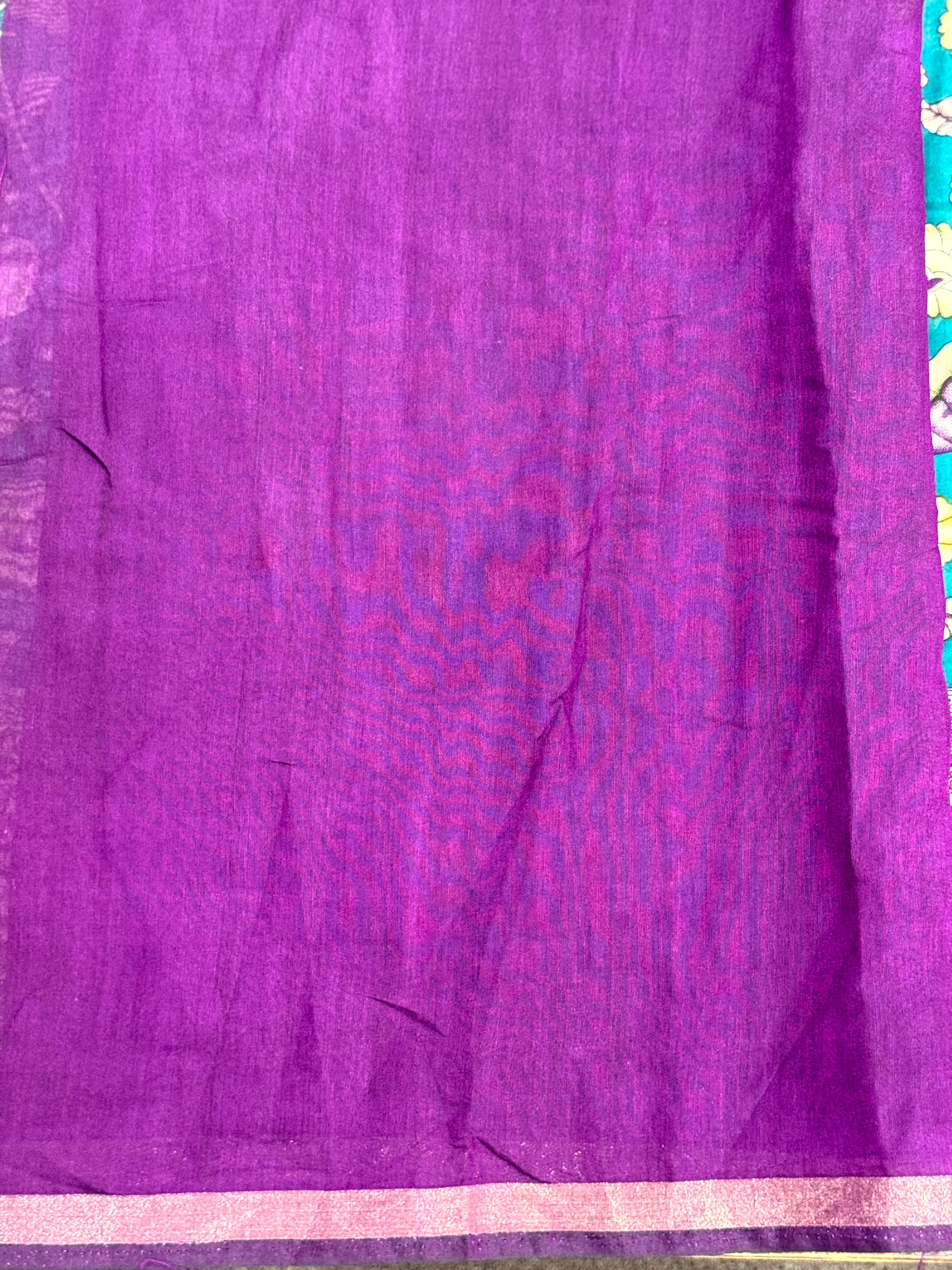Rama Mal Cotton Pen Kalamkari Saree