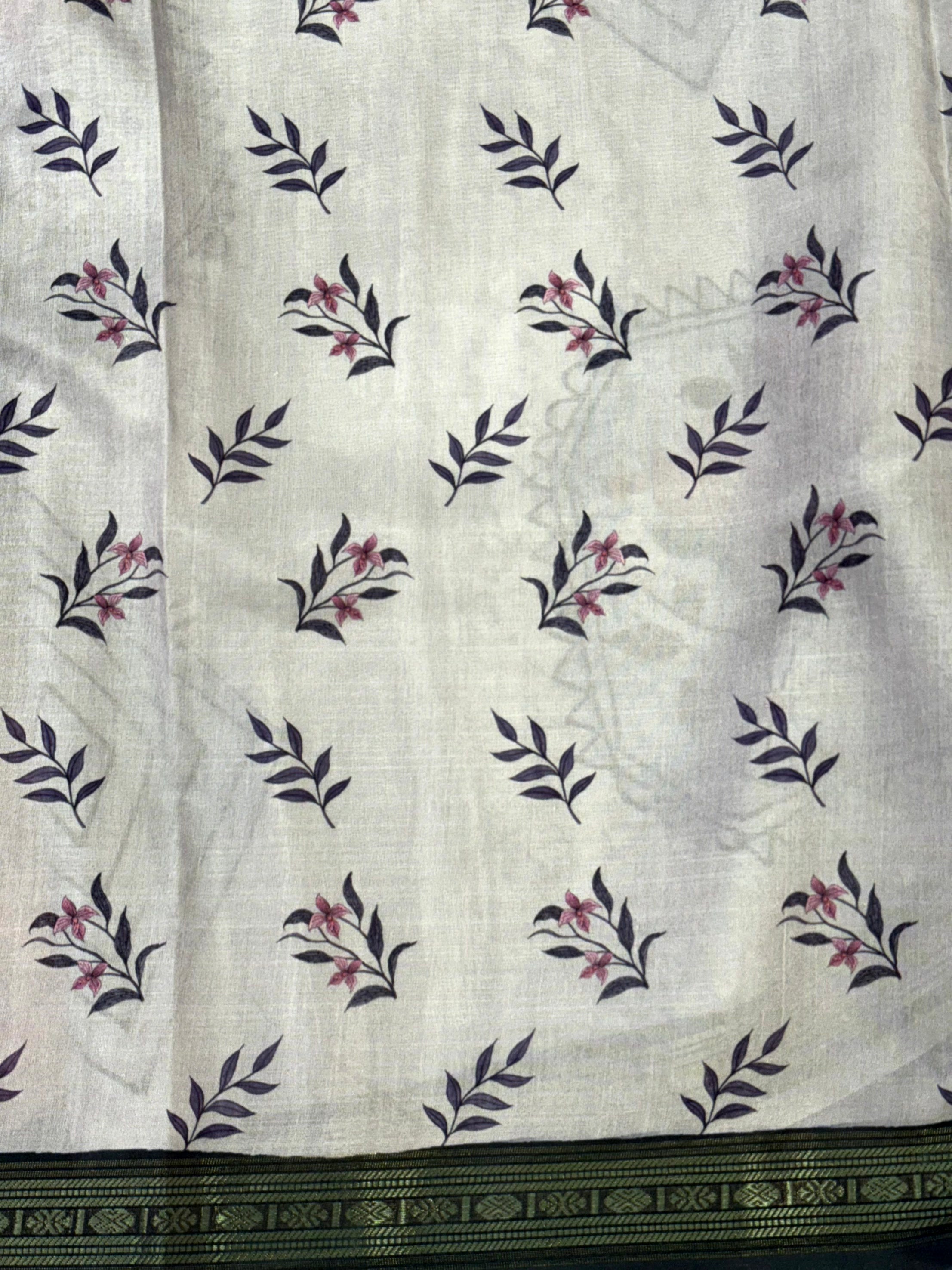 Heritage Rudraksh Border Floral Saree