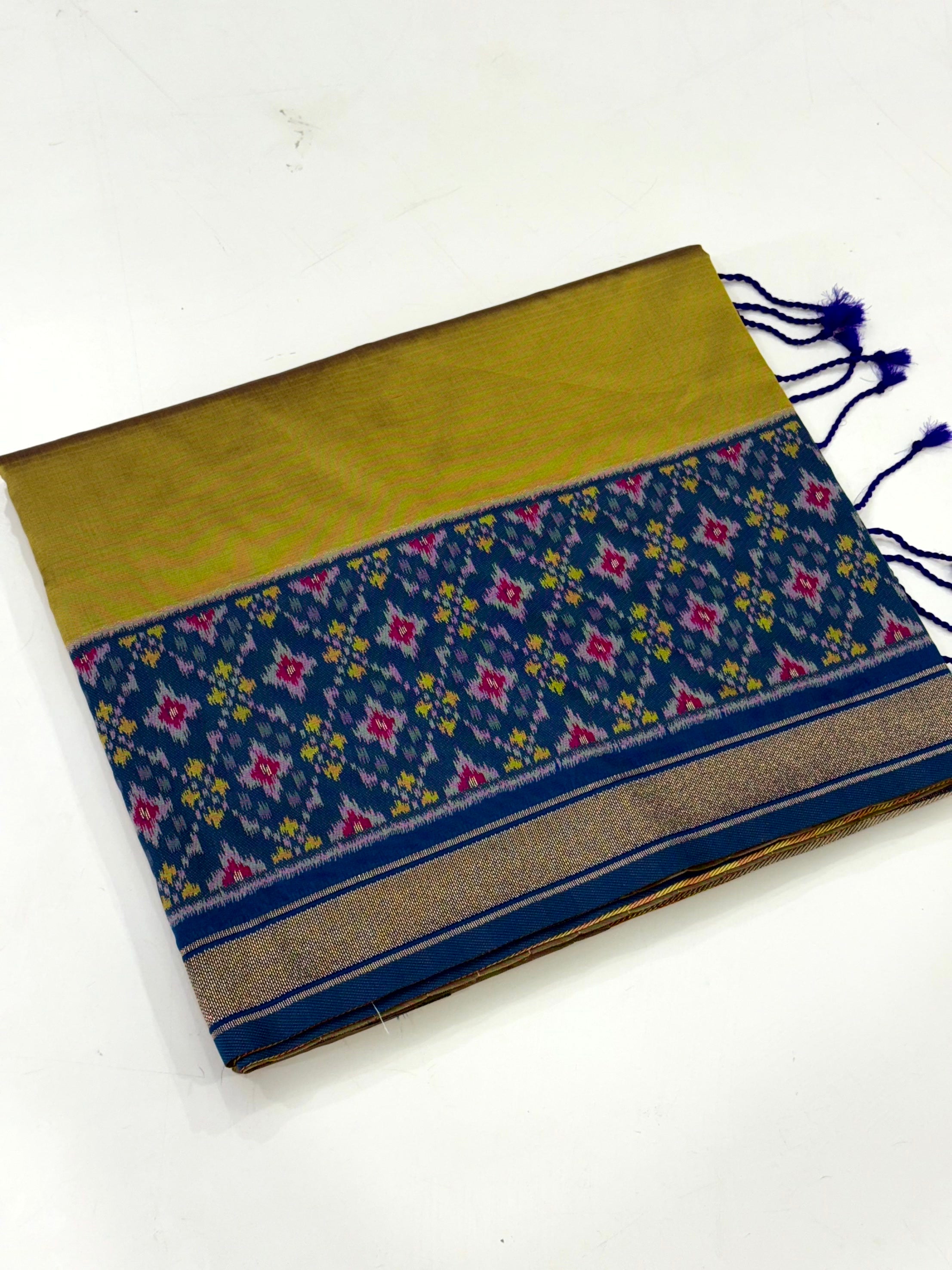 Majestic Dual Ikkat Soft Silk Saree