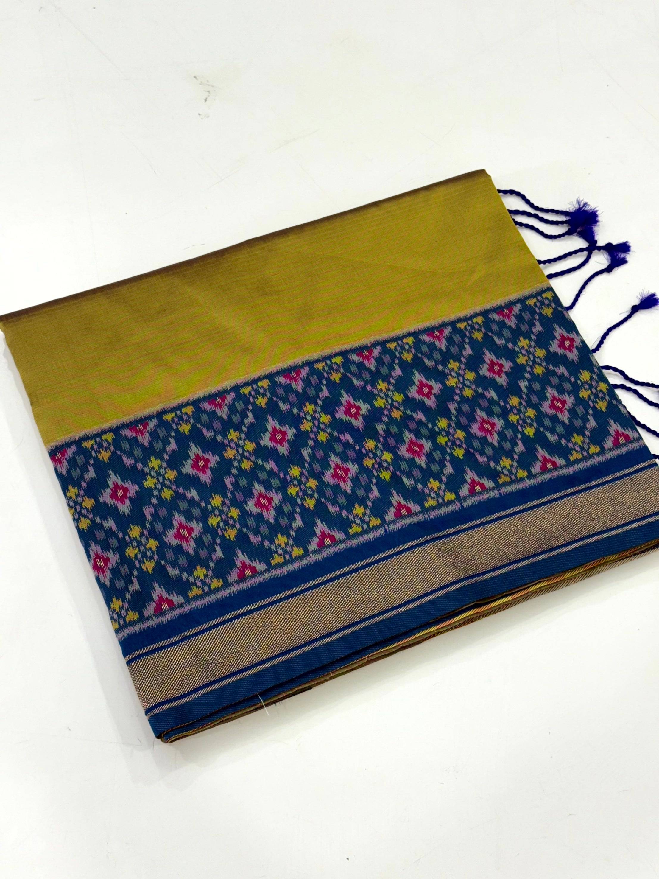 Majestic Dual Ikkat Soft Silk Saree