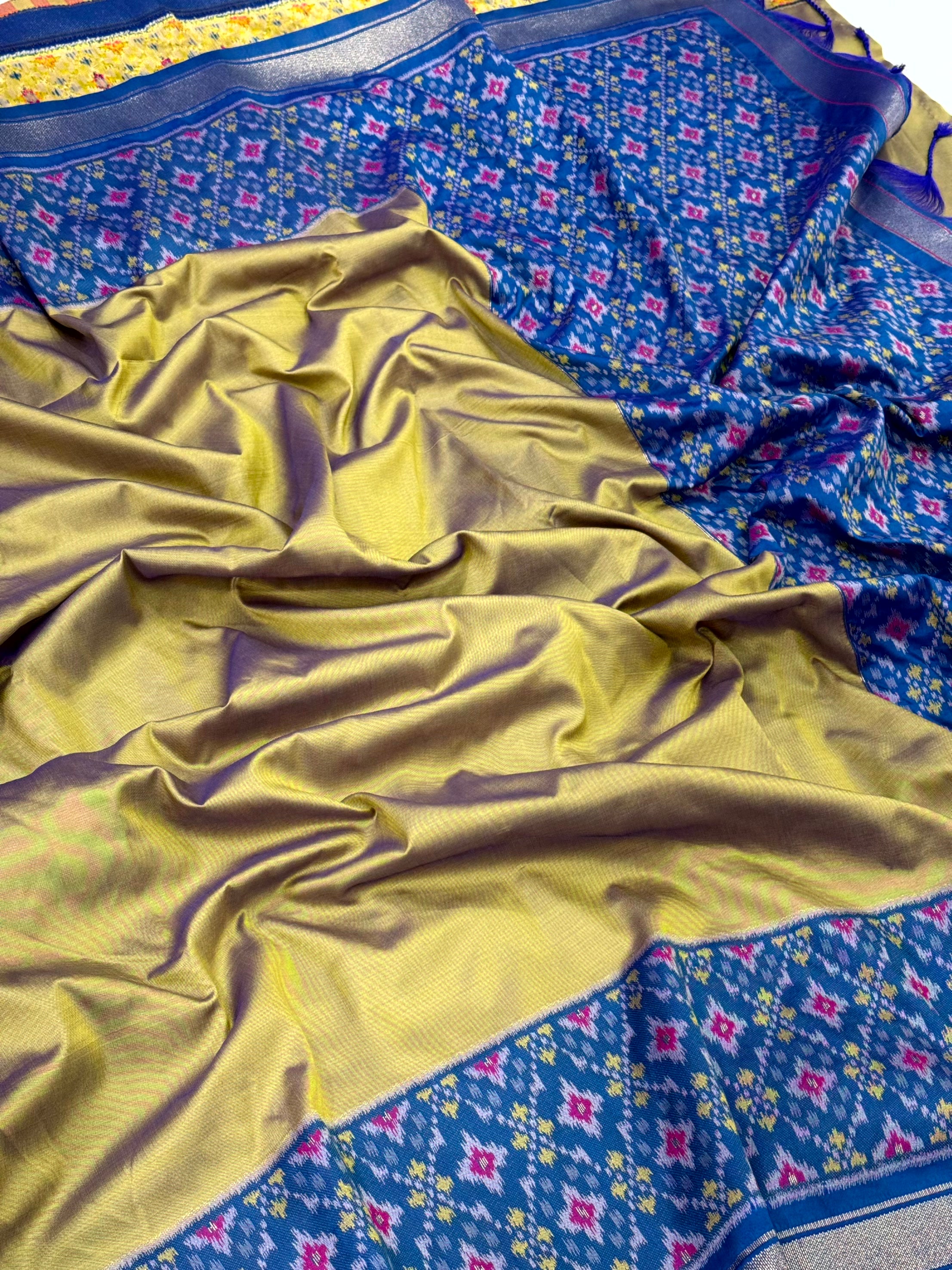 Majestic Dual Ikkat Soft Silk Saree