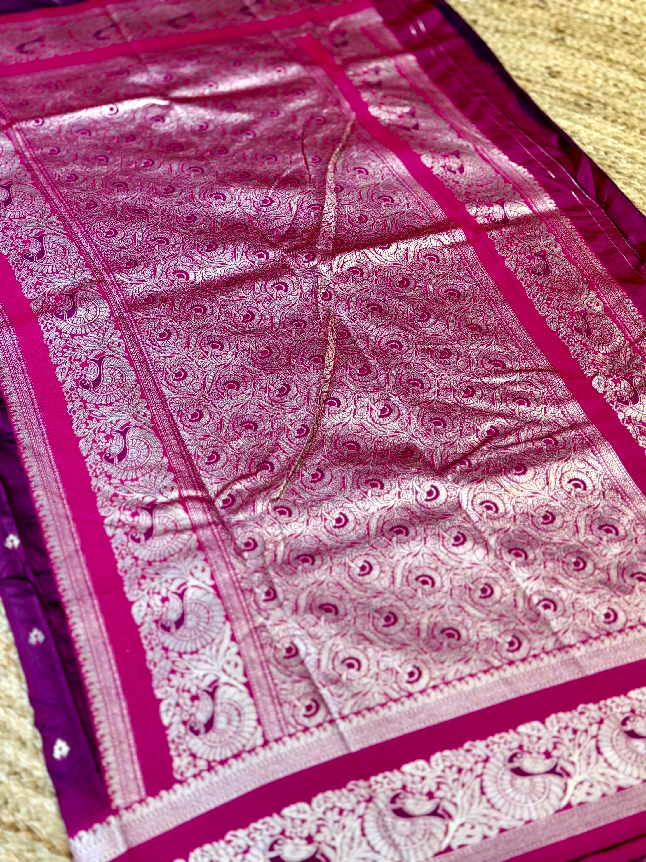 Magenta Soft Silk Kanjivaram Saree