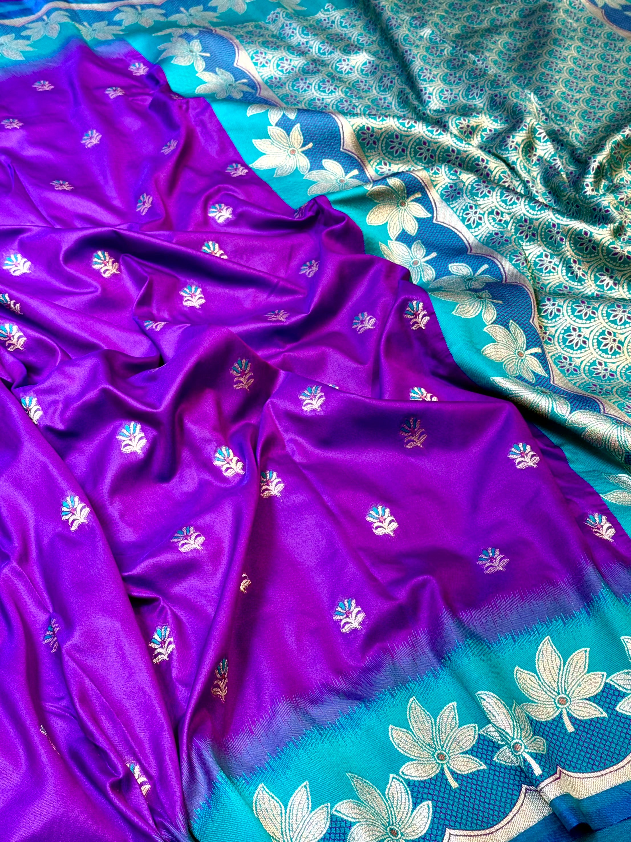 Purple Soft Silk Kanjivaram Saree