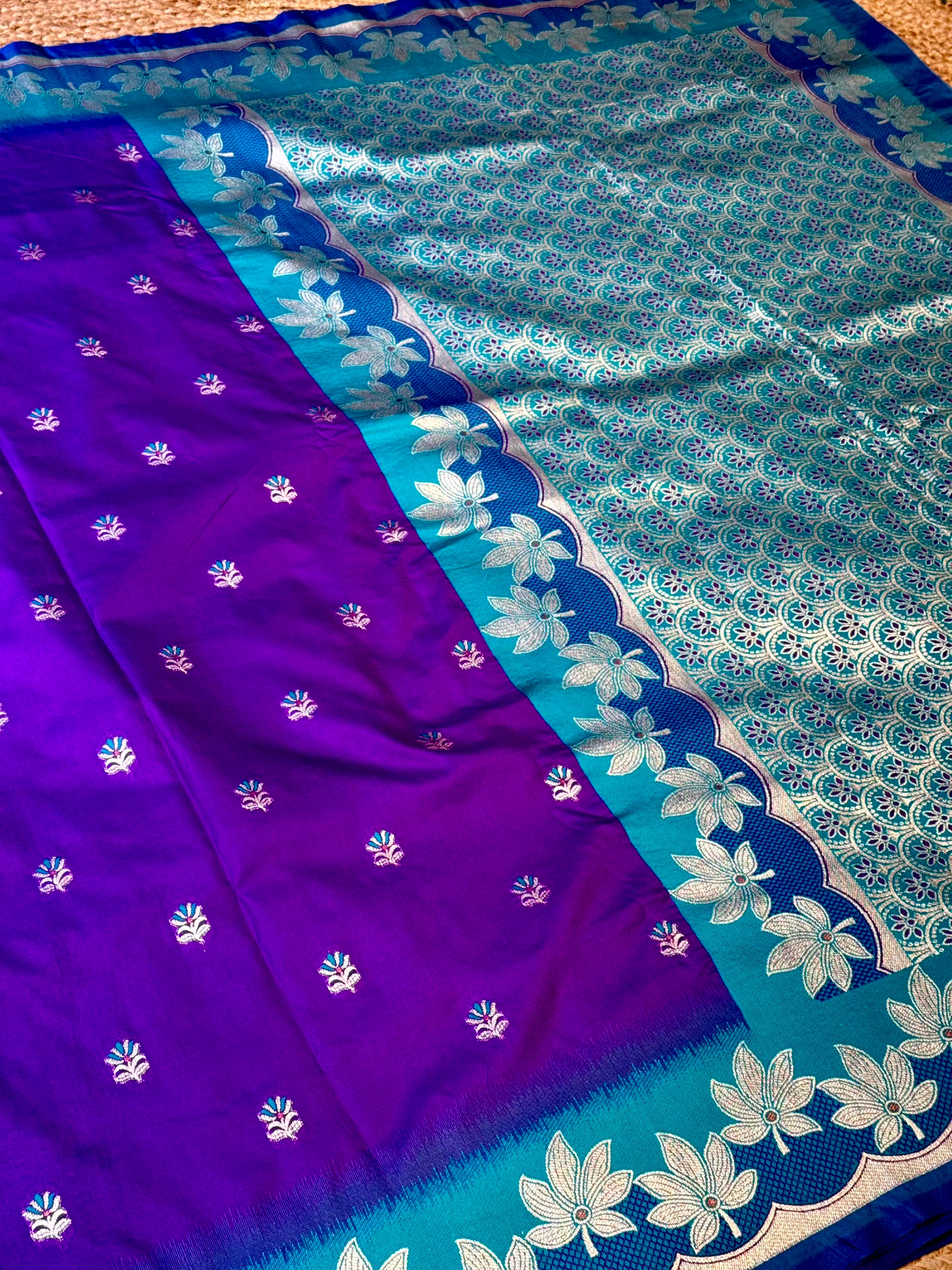 Purple Soft Silk Kanjivaram Saree