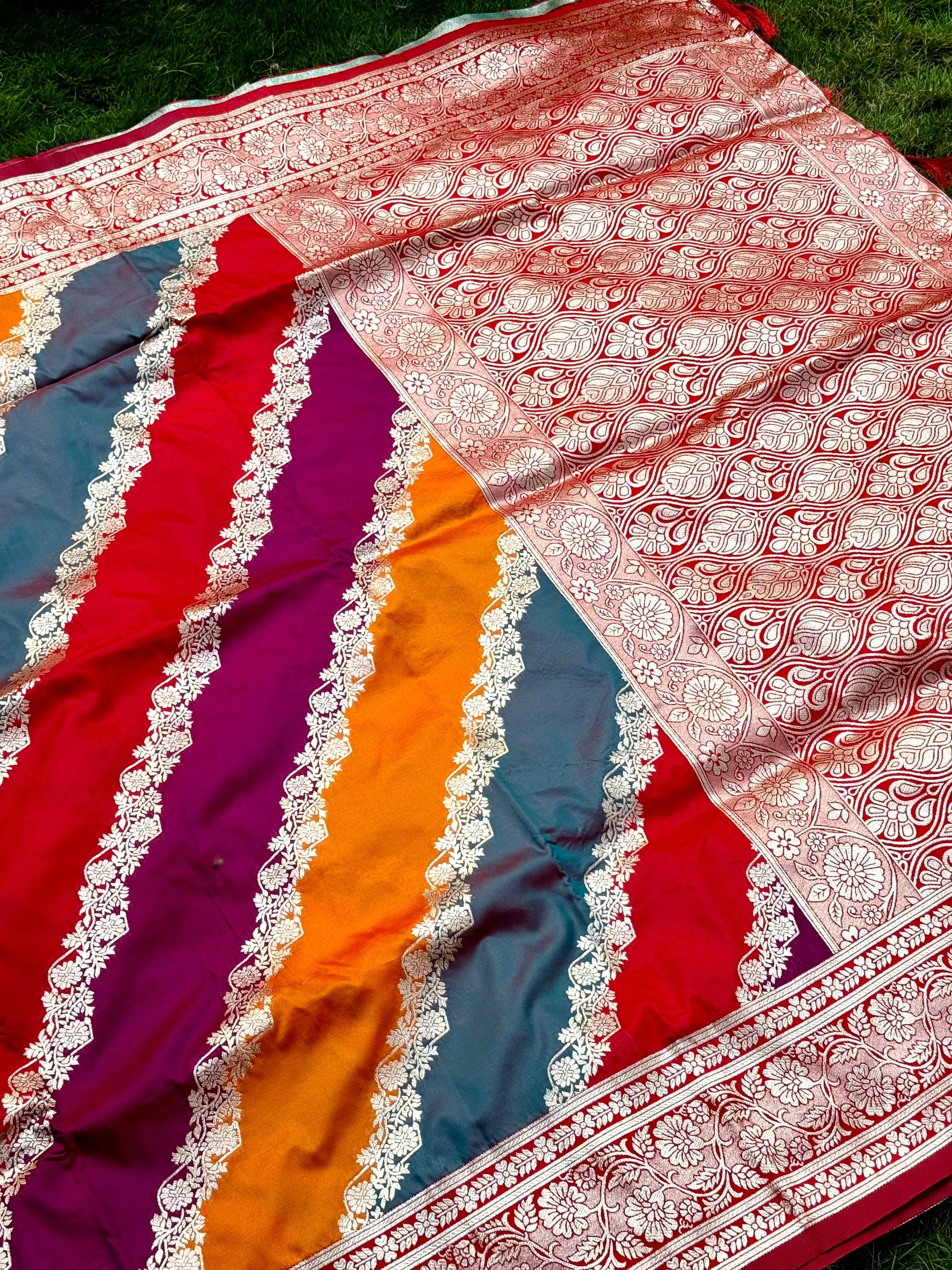 Radiant Banarasi Katan Silk Zari Weaving Saree