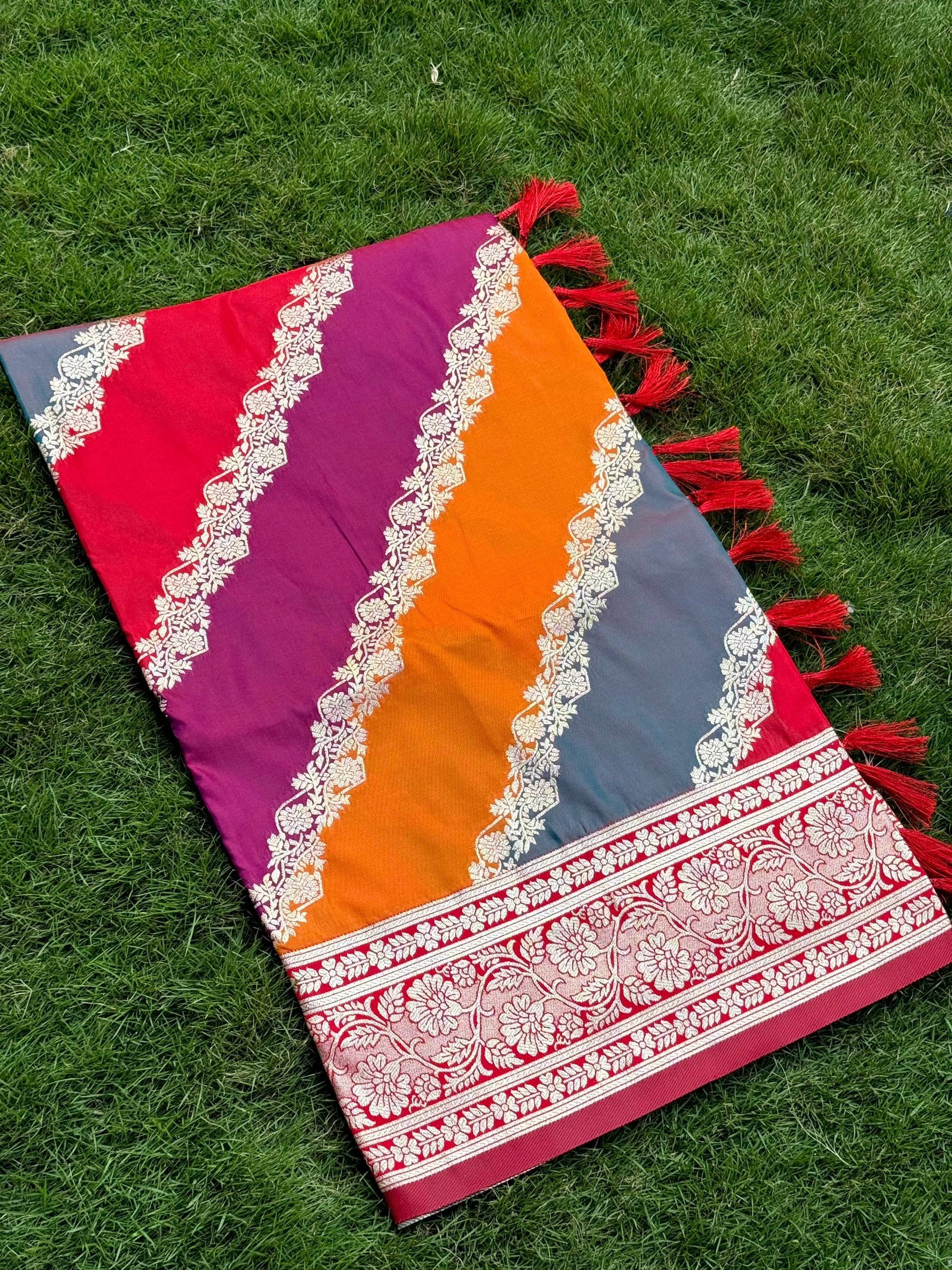 Radiant Banarasi Katan Silk Zari Weaving Saree