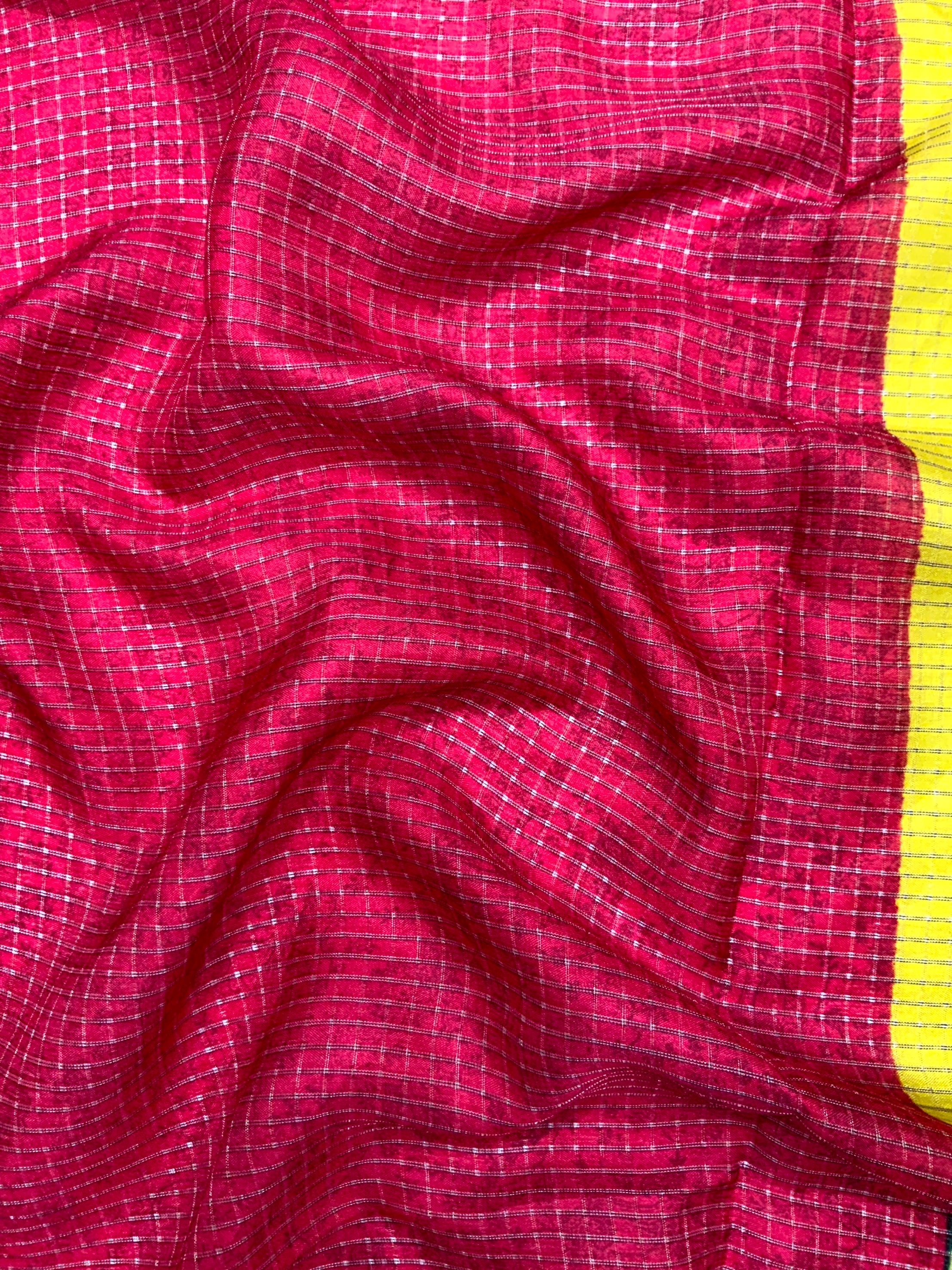 Olive Tussar Kalalmkari Print Saree