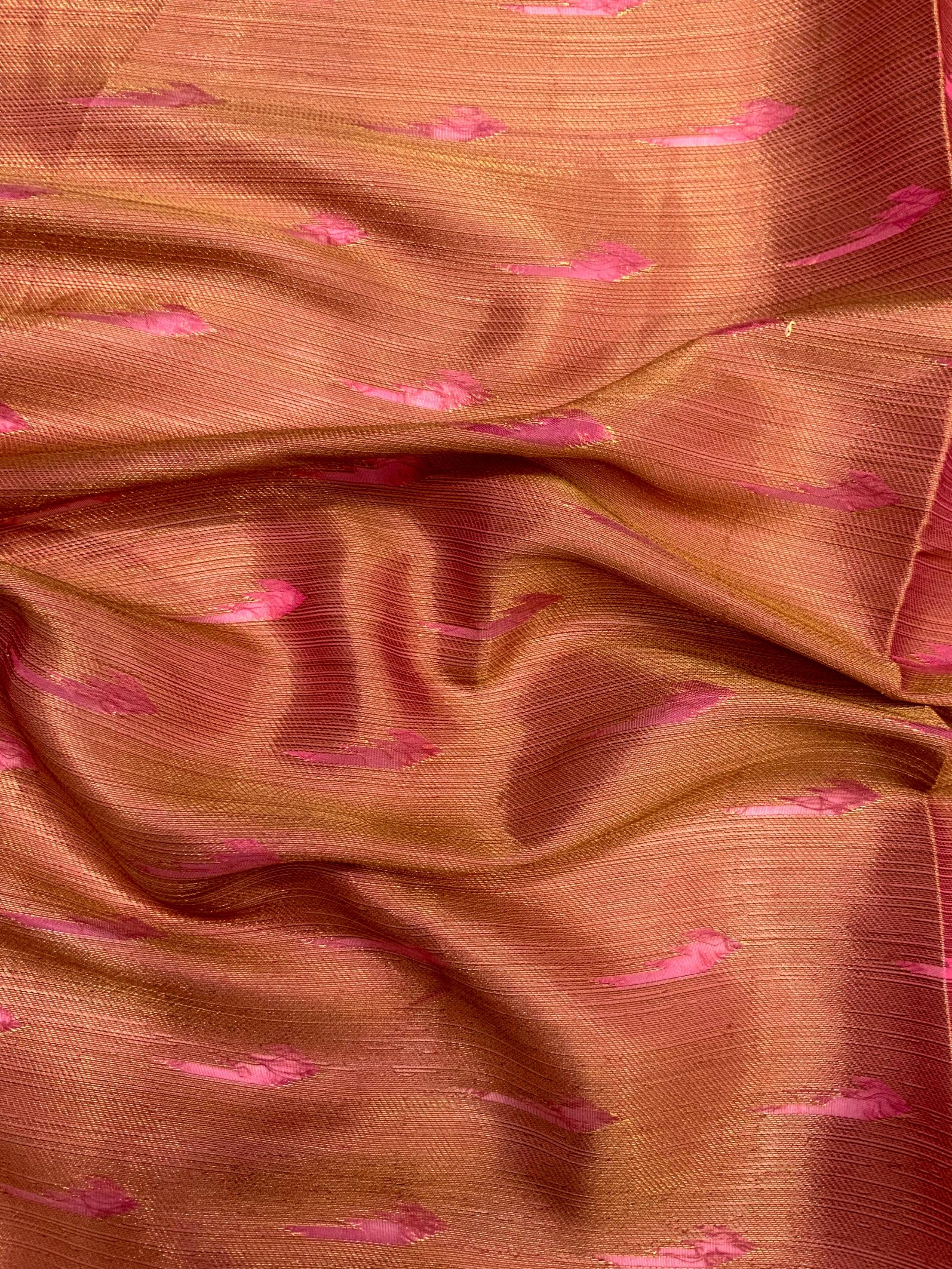 Elevate Kalamkari Printed Tissue Saree