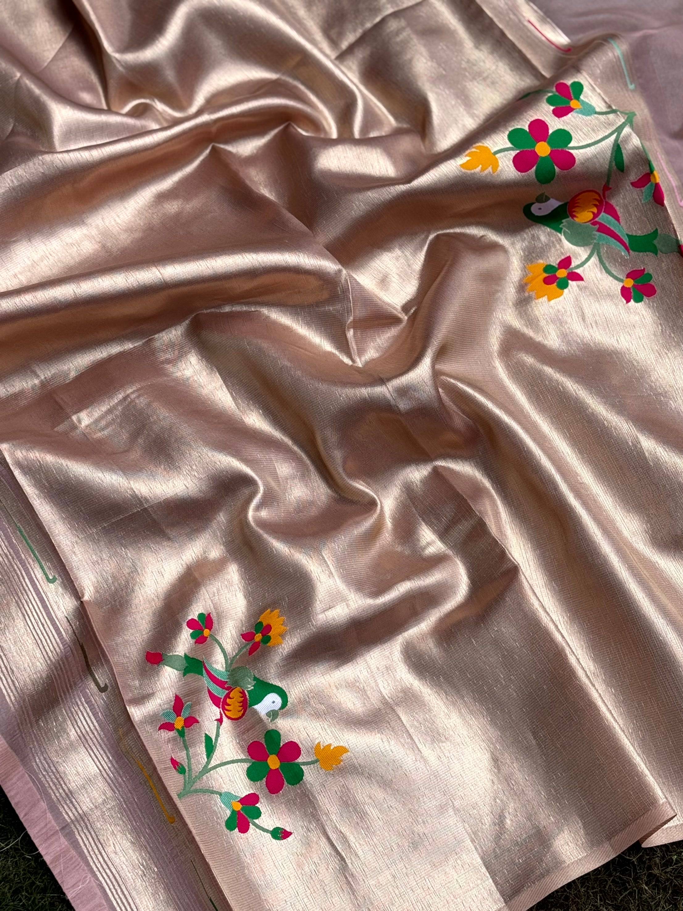 Royal Minakari Weave Soft Organza Paithani Saree