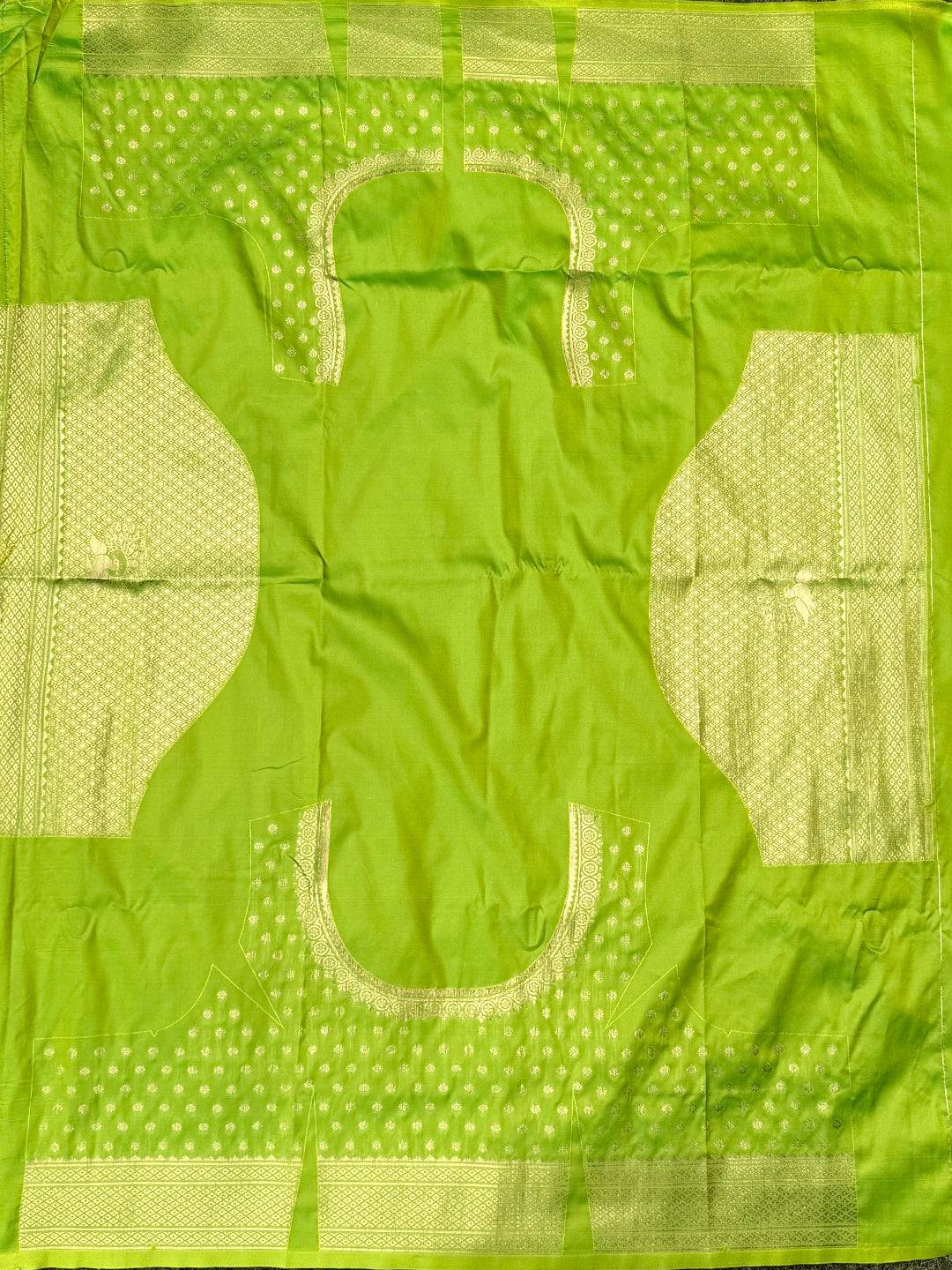Green Dual Tone Zari Banarasi Paithani Saree