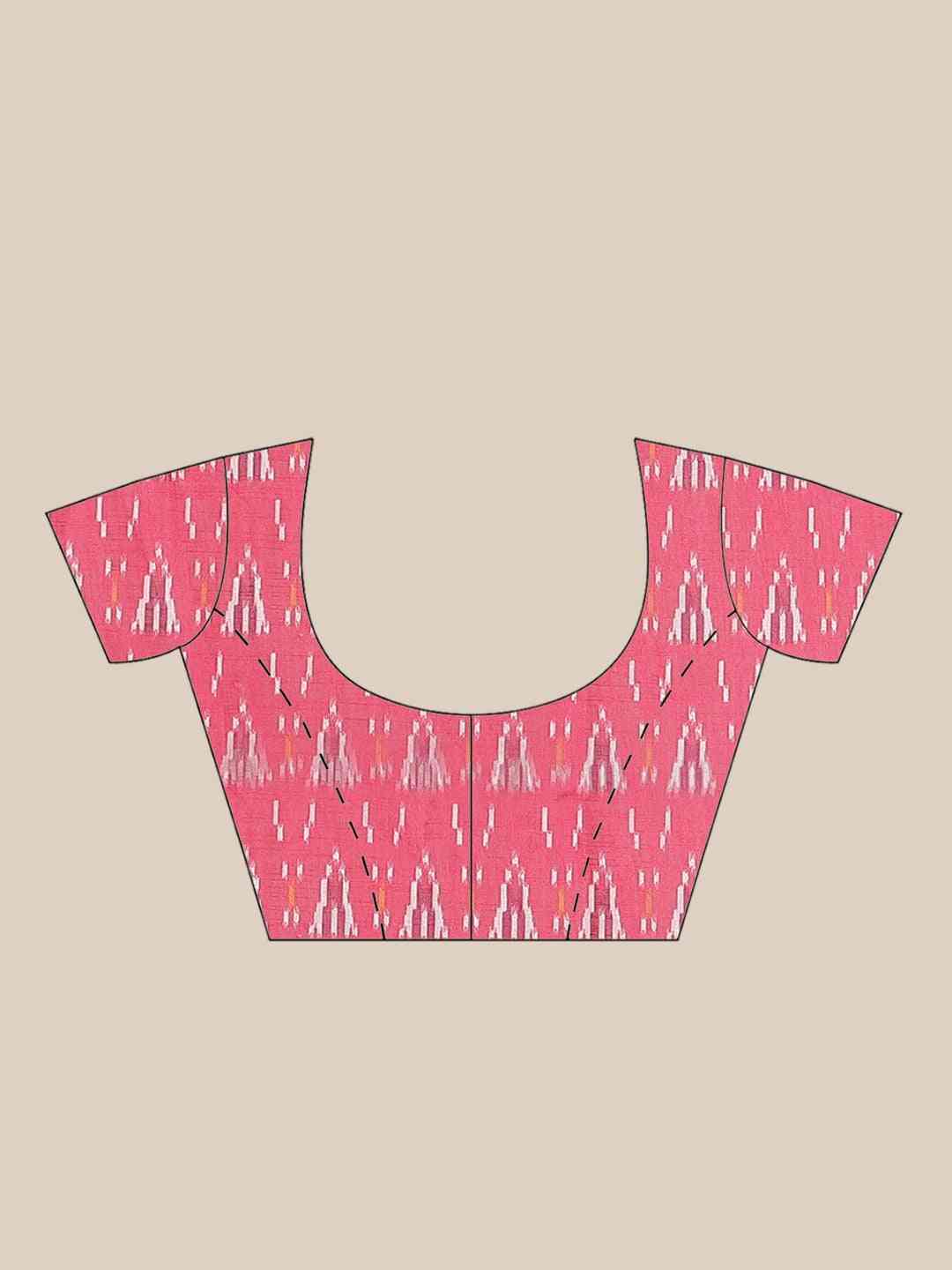 Buy Soft Linen Ikkat Kalamkari Digital Print Saree