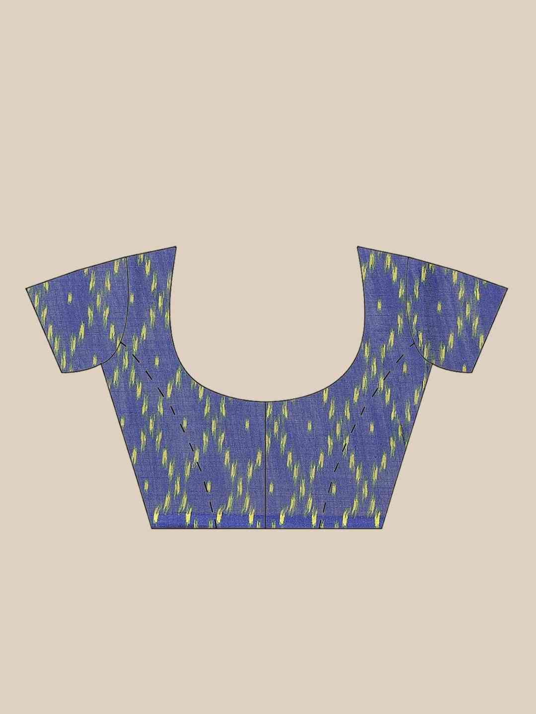 Buy Soft Linen Ikkat Kalamkari Digital Print Saree