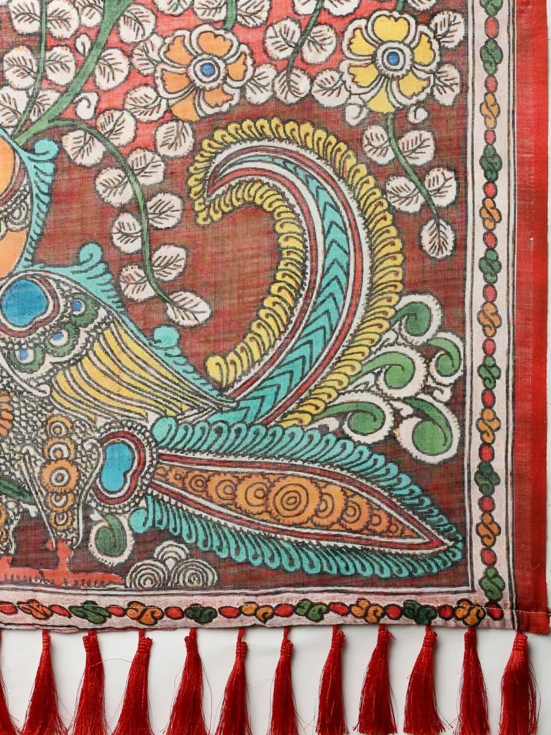 Buy Soft Linen Ikkat Digital Print Saree | Vastranand