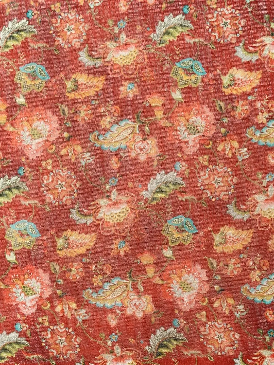 Buy Soft Linen Ikkat Digital Print Saree | Vastranand