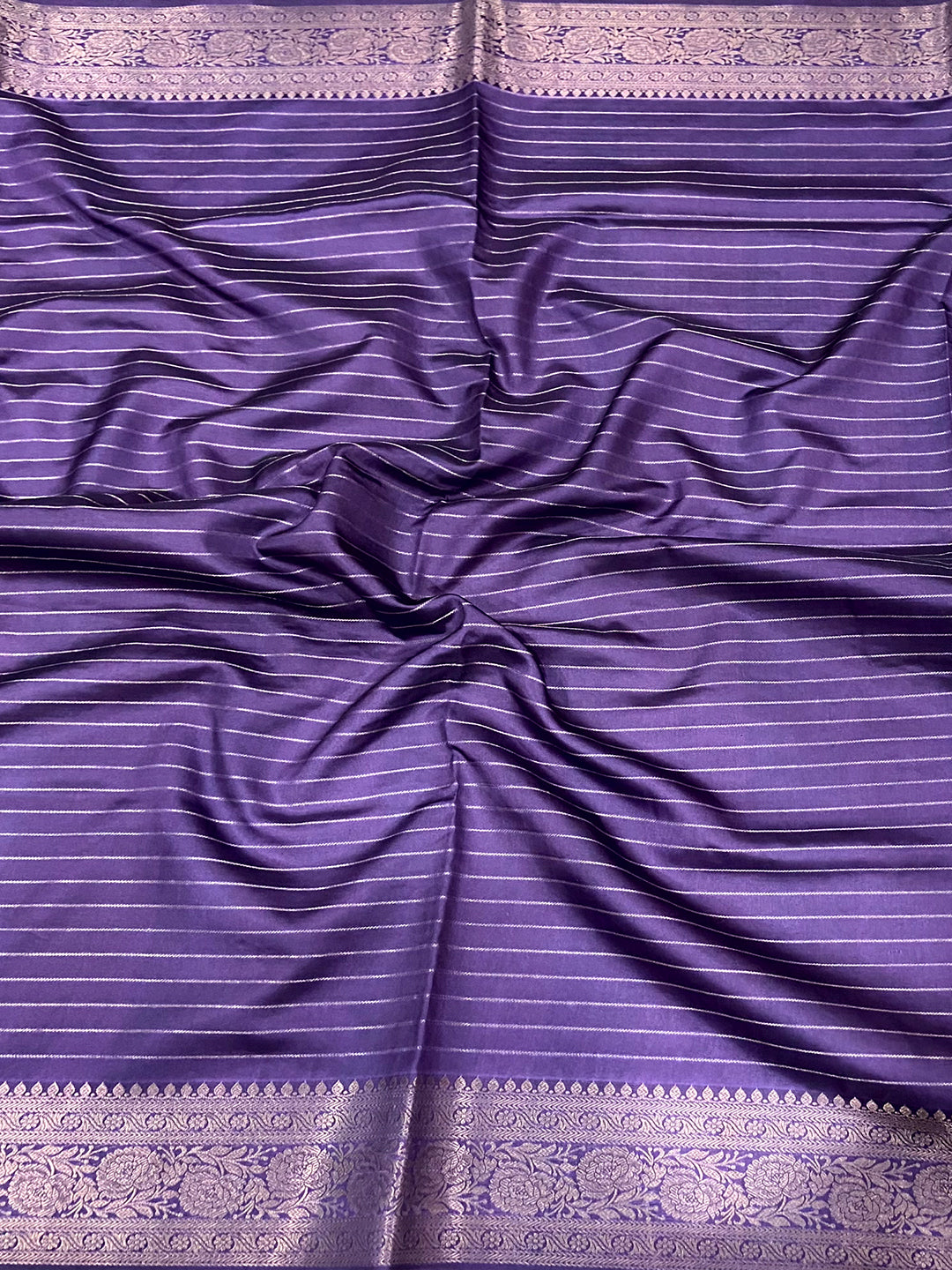 Lavender Bliss Floral Saree