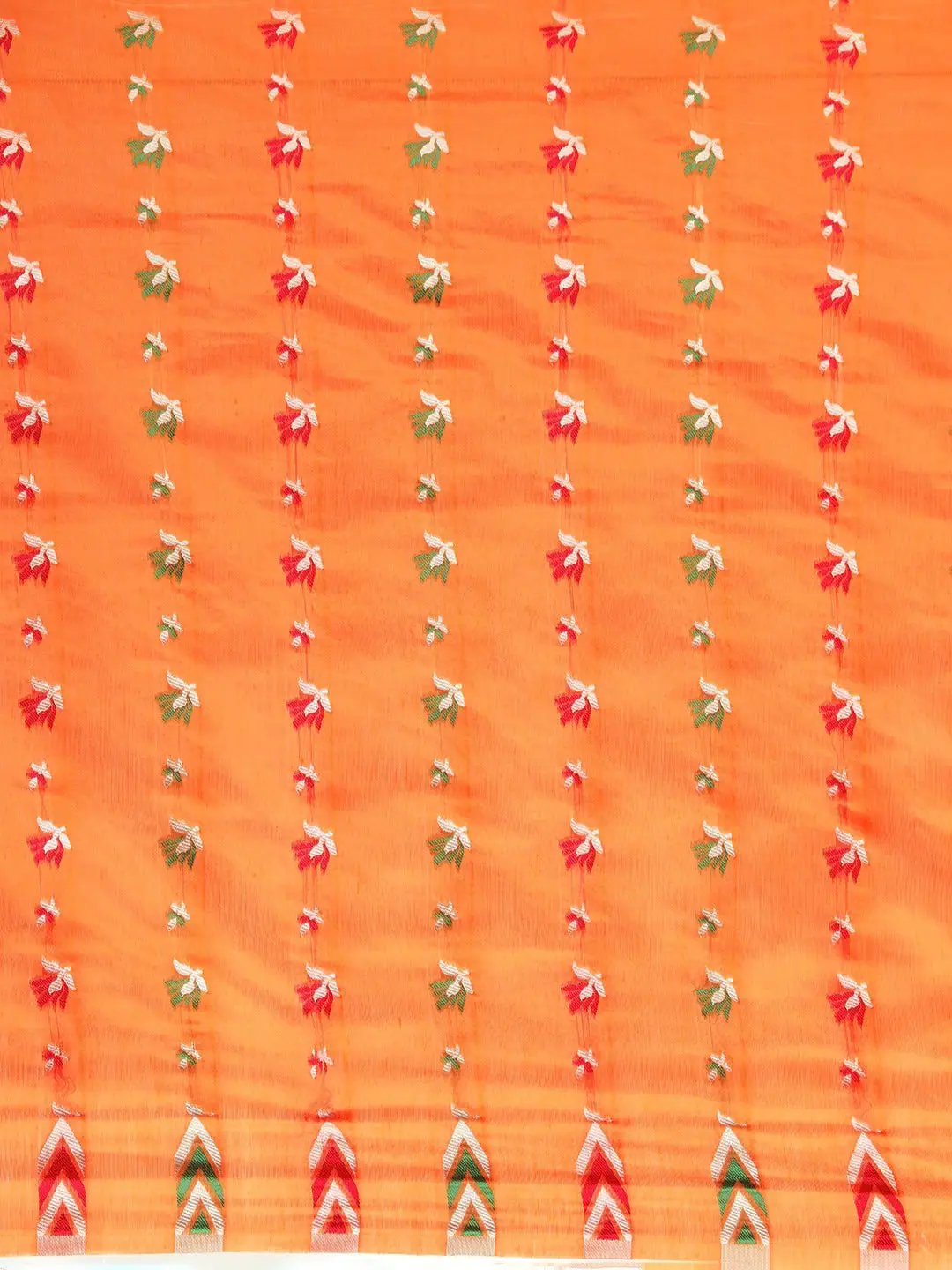 Dhakai Jamdani Cotton Silk Saree