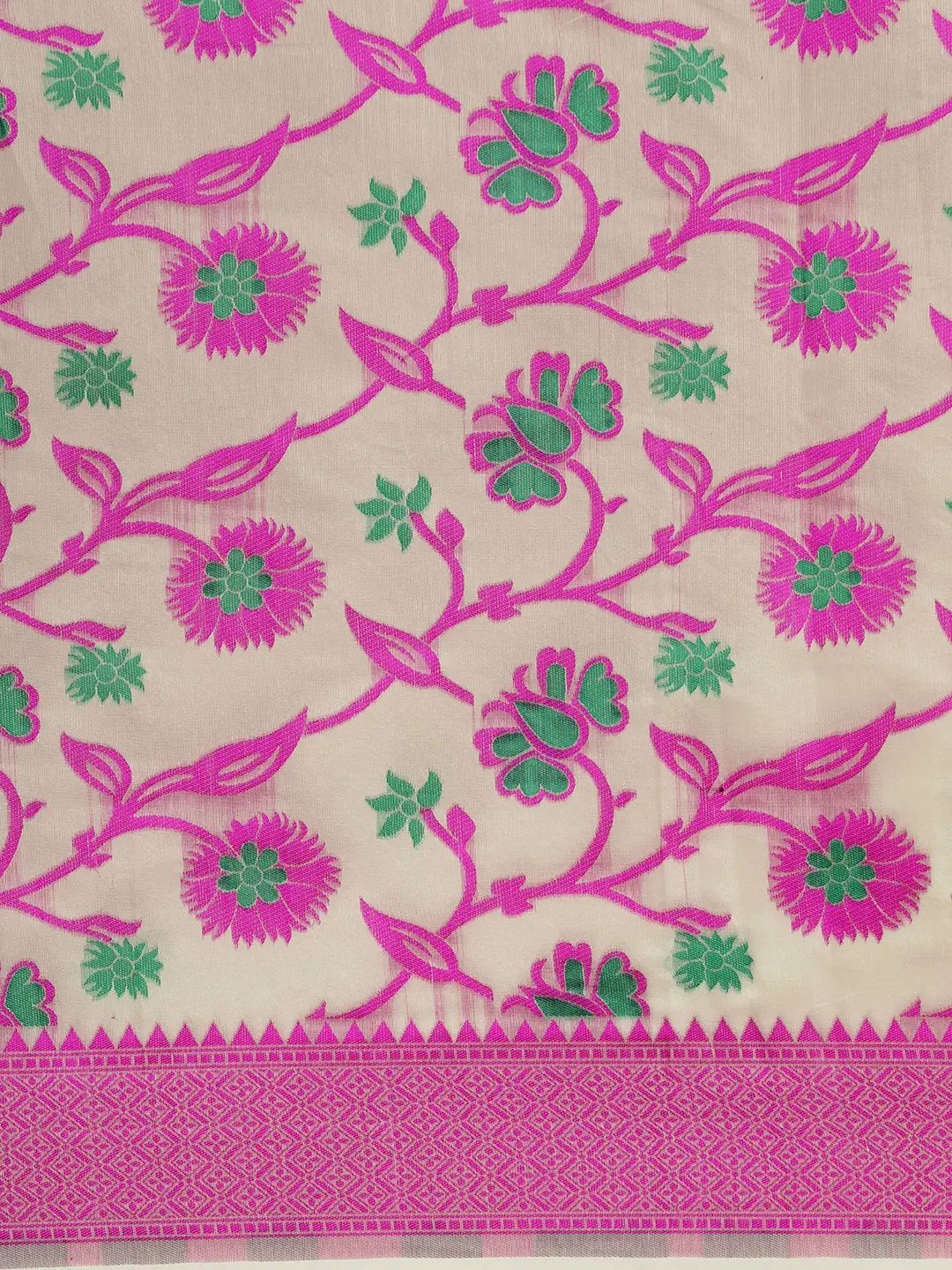 Dhakai Jamdani Cotton Silk Saree