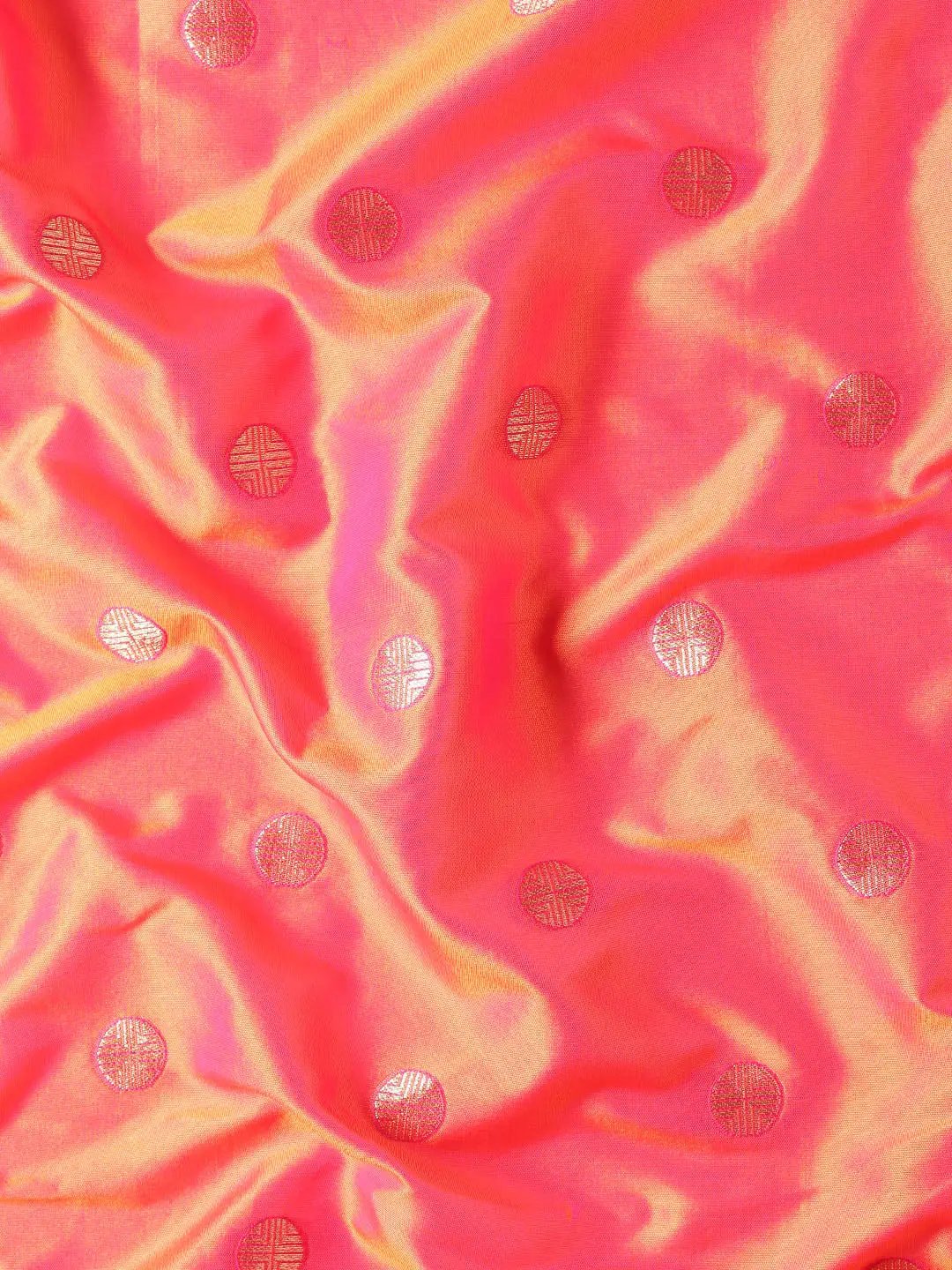 Orange Colour Yevla Paithani Soft Silk Saree