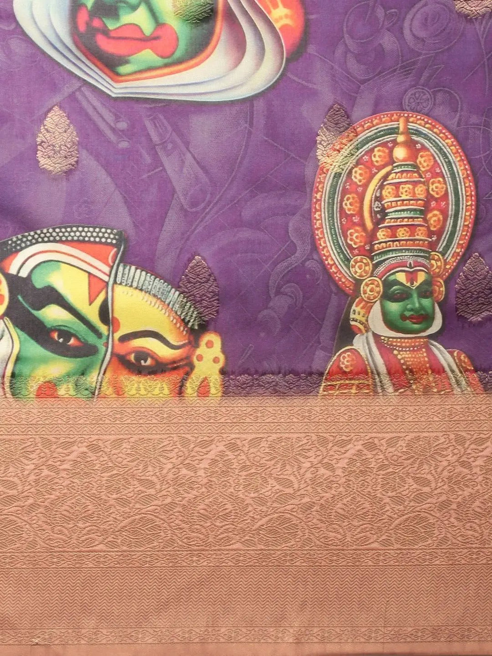Exclusive Banarasi Katan Silk With Kalamkari Work Saree