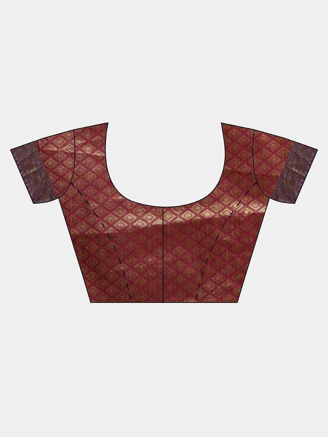 Banarasi Green Colour Silk Cotton Saree With Woven Design