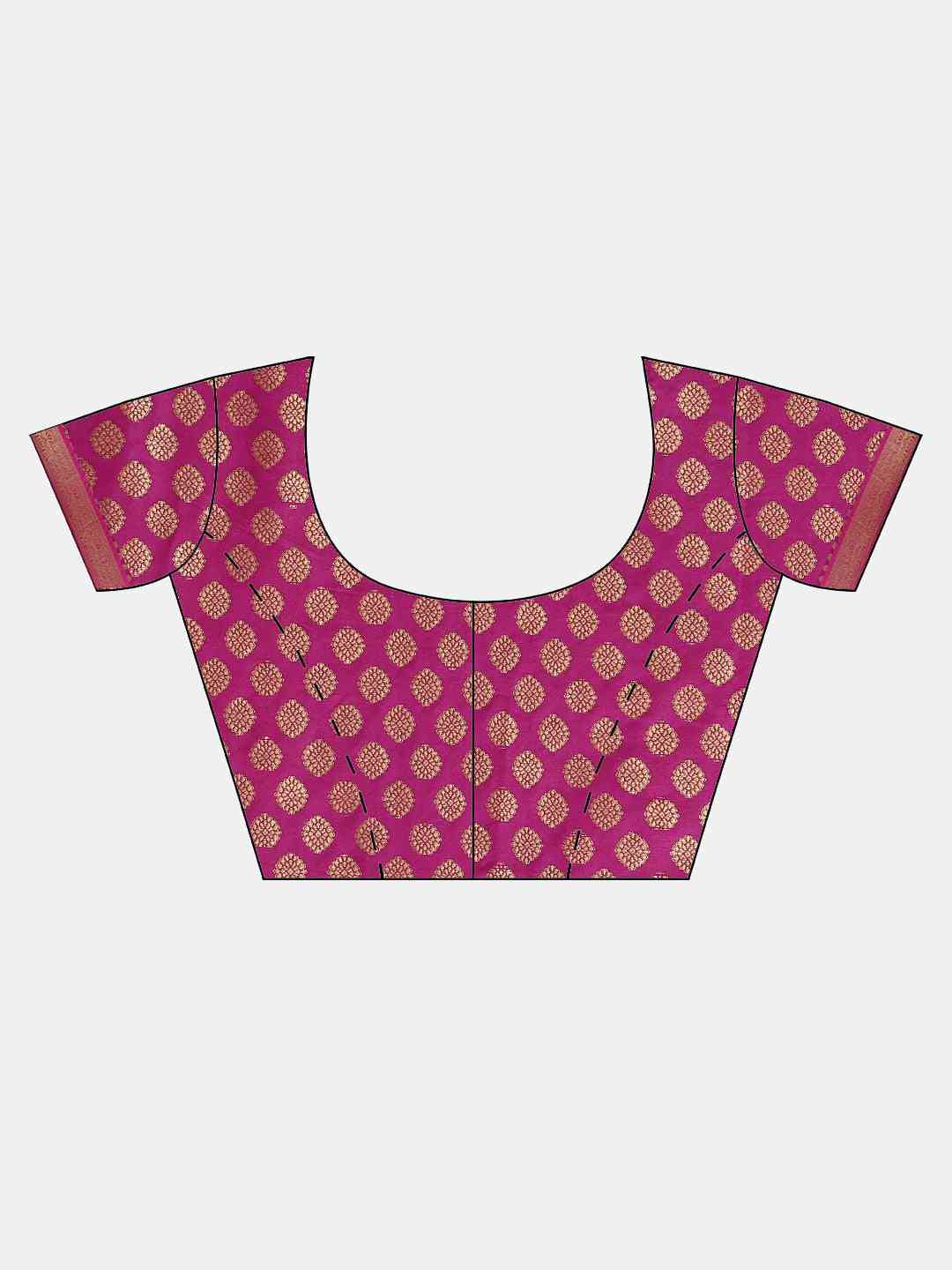 Pure Kanjivaram Navy Colour Zari Silk Saree