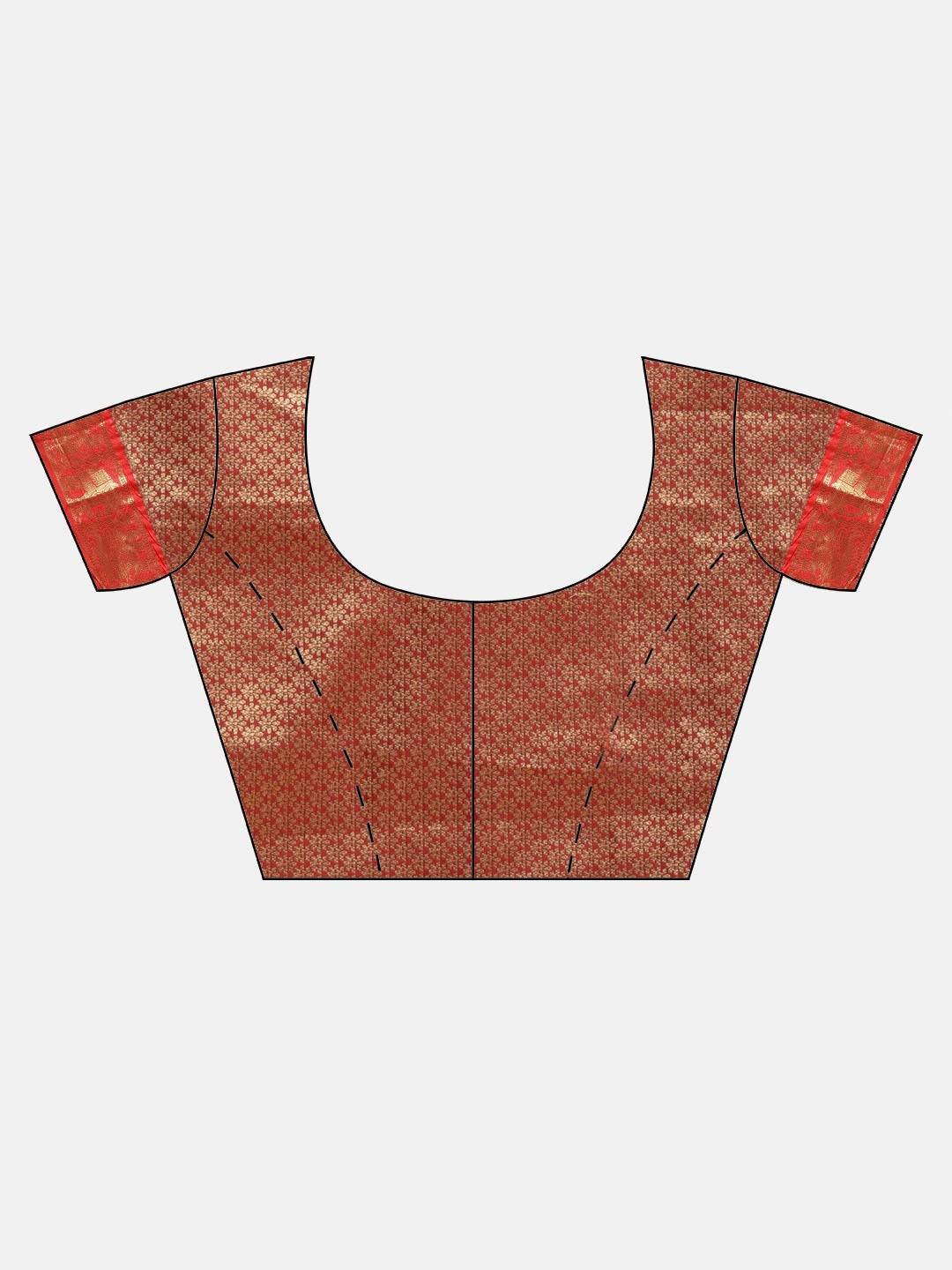 Banarasi Pattu Zari Motifs Festive Wear Saree