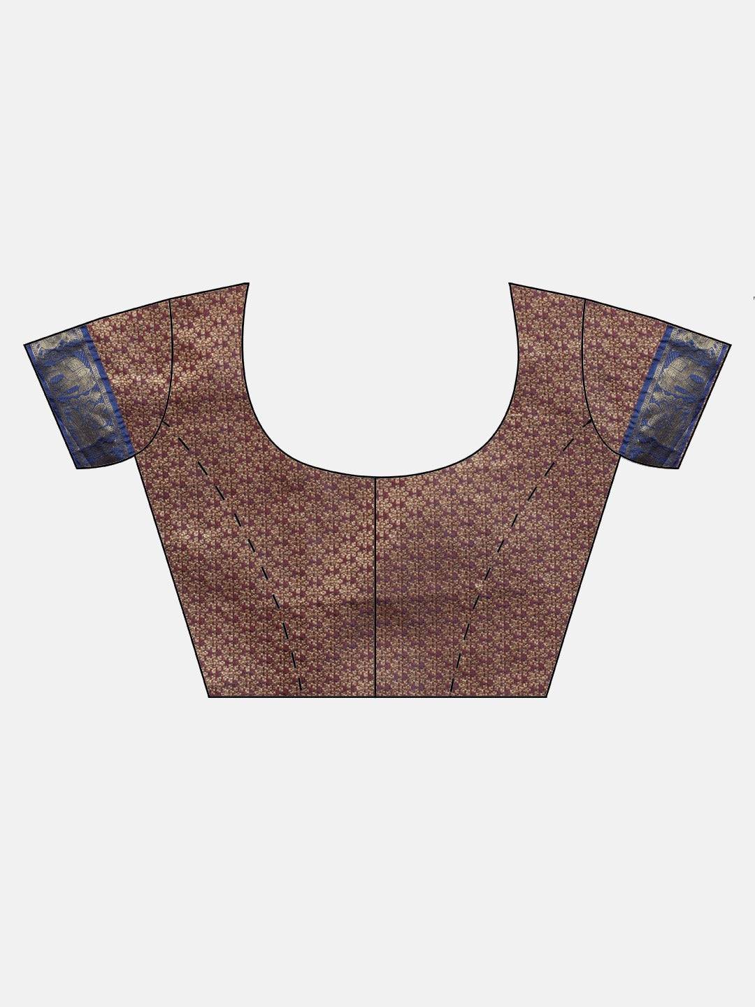 Banarasi Pattu Zari Motifs Festive Wear Saree