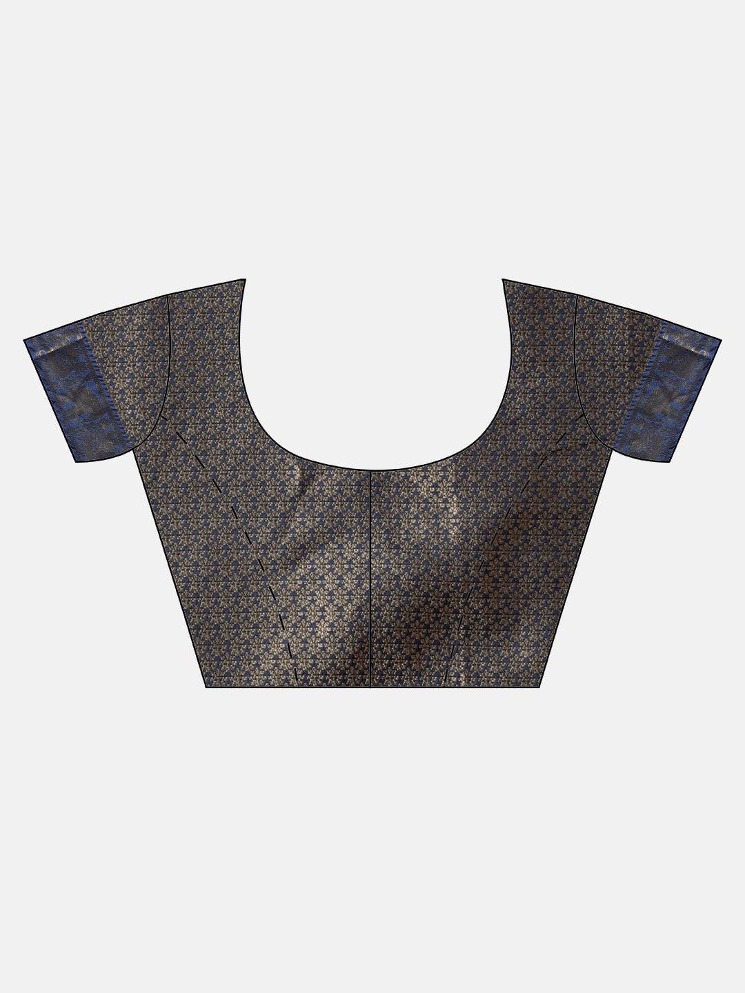 Banarasi Pattu Zari Motifs Festive Wear Saree