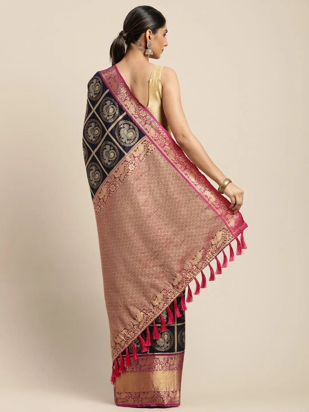 Silk Pattu Border Banarasi Designer Saree