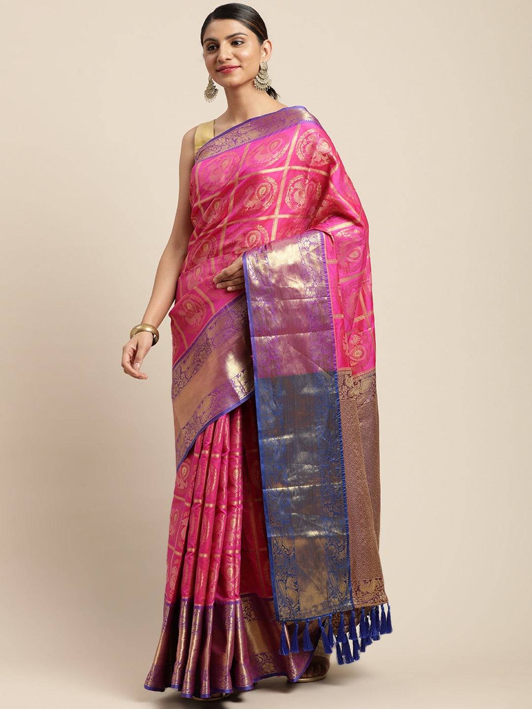 Silk Pattu Border Banarasi Designer Saree
