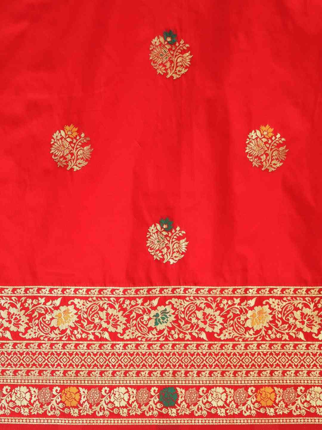 Kanjivaram Red Colour Woven Zari Saree