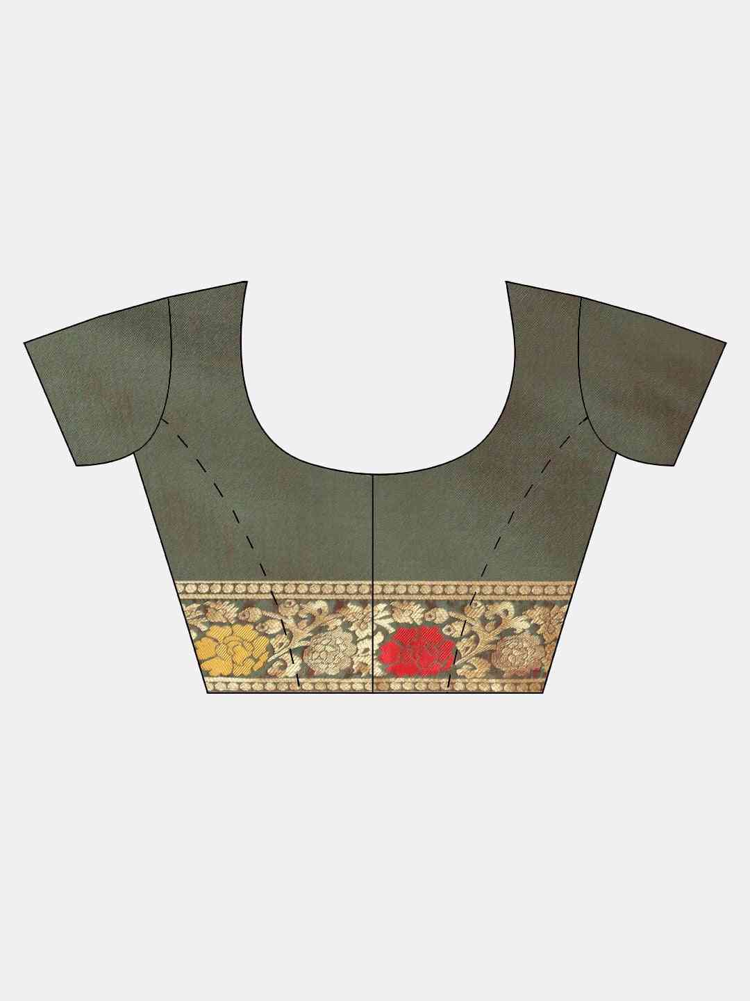 Kanjivaram Red Colour Woven Zari Saree