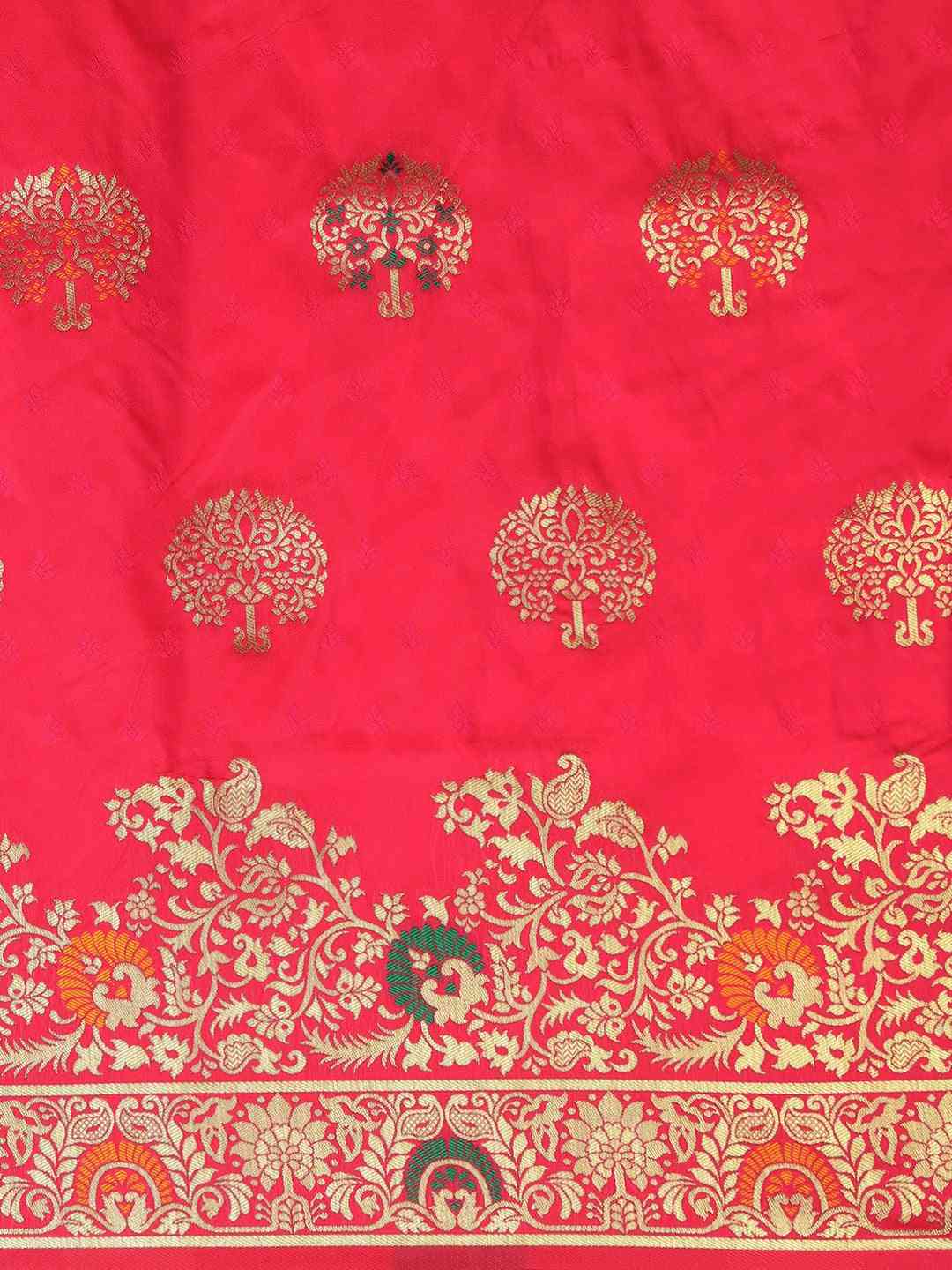 Kanjivaram Silk Woven Designs And Zari Work Saree