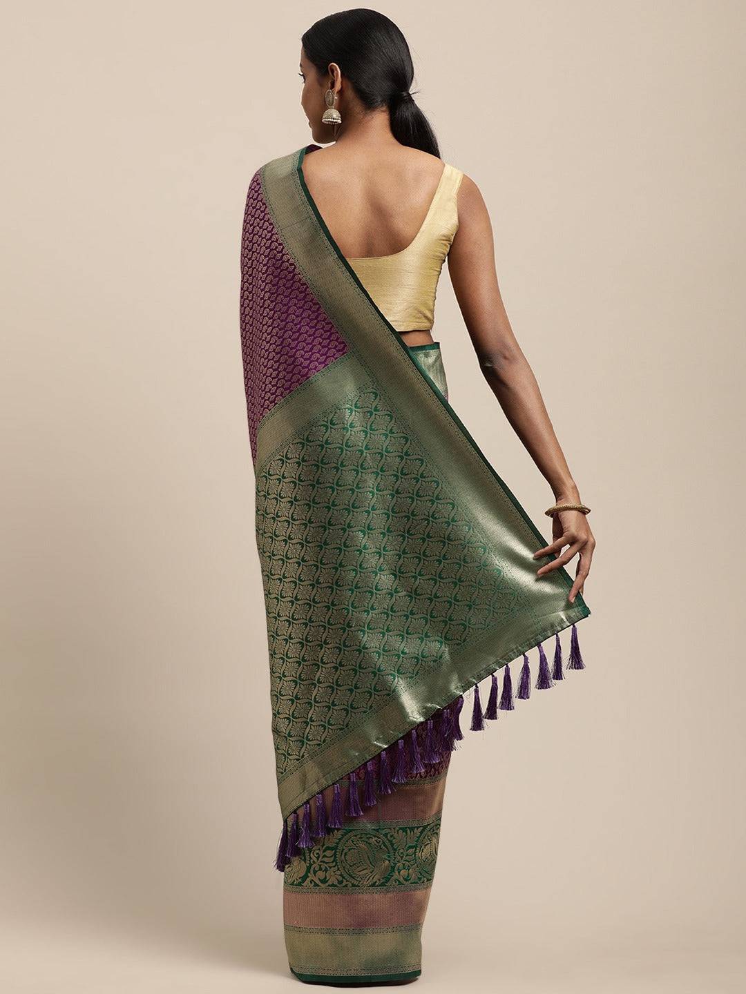 Silk Pattu Border Banarasi Designer Saree
