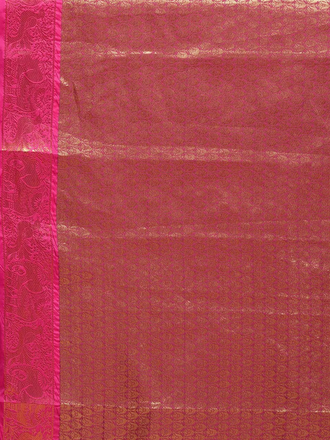 Banarasi Kanchi Ethnic Zari Motif Saree
